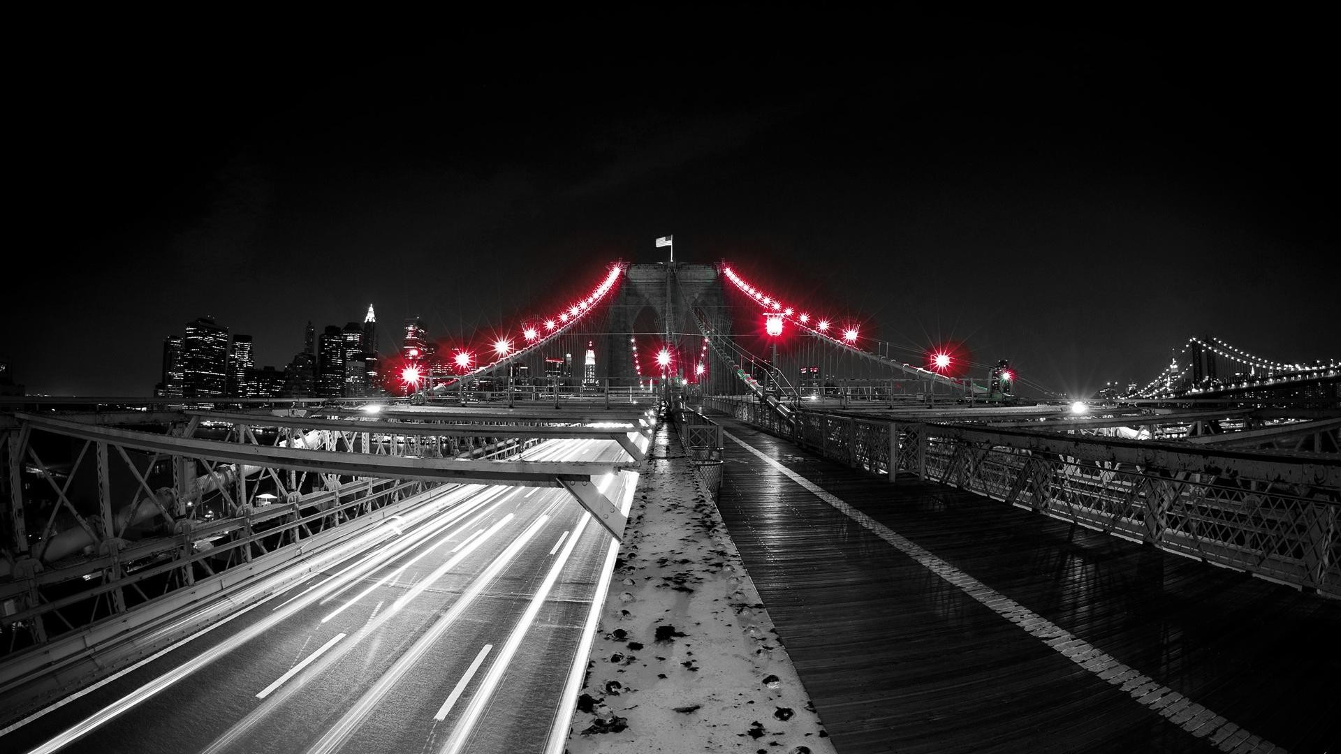 1920x1080 Red Black and White | Black Red Light Bridge White Up Net Wallpaper with   .