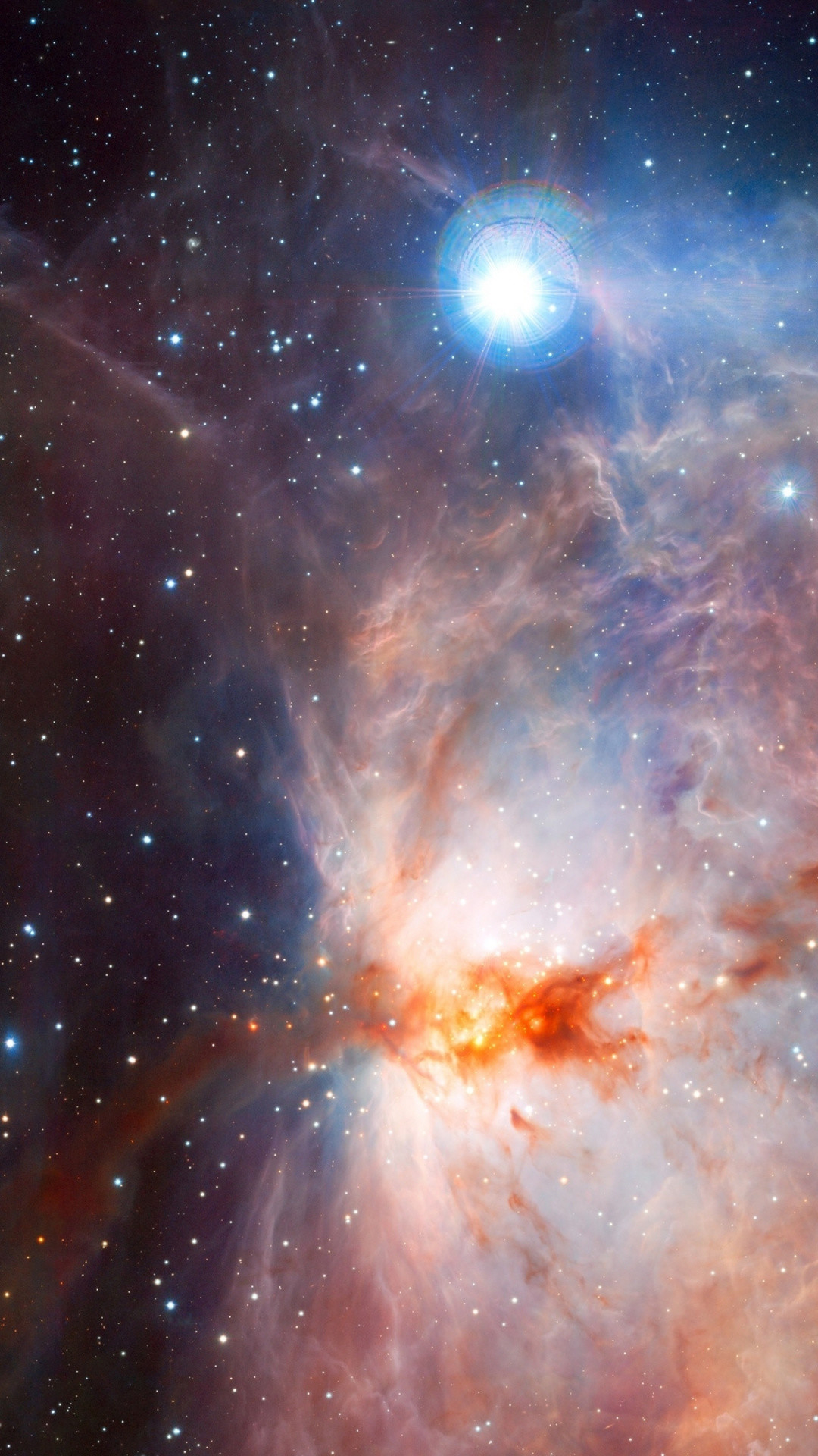 1080x1920  wallpaper constellation, eagle nebula, orion nebula, cosmos,  universe