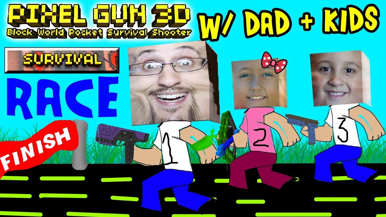 1920x1080 Dad & Kids play Pixel Gun 3D: SURVIVAL RACE (pt. 3) (iOS Multiplayer Face  Cam) - Invidious