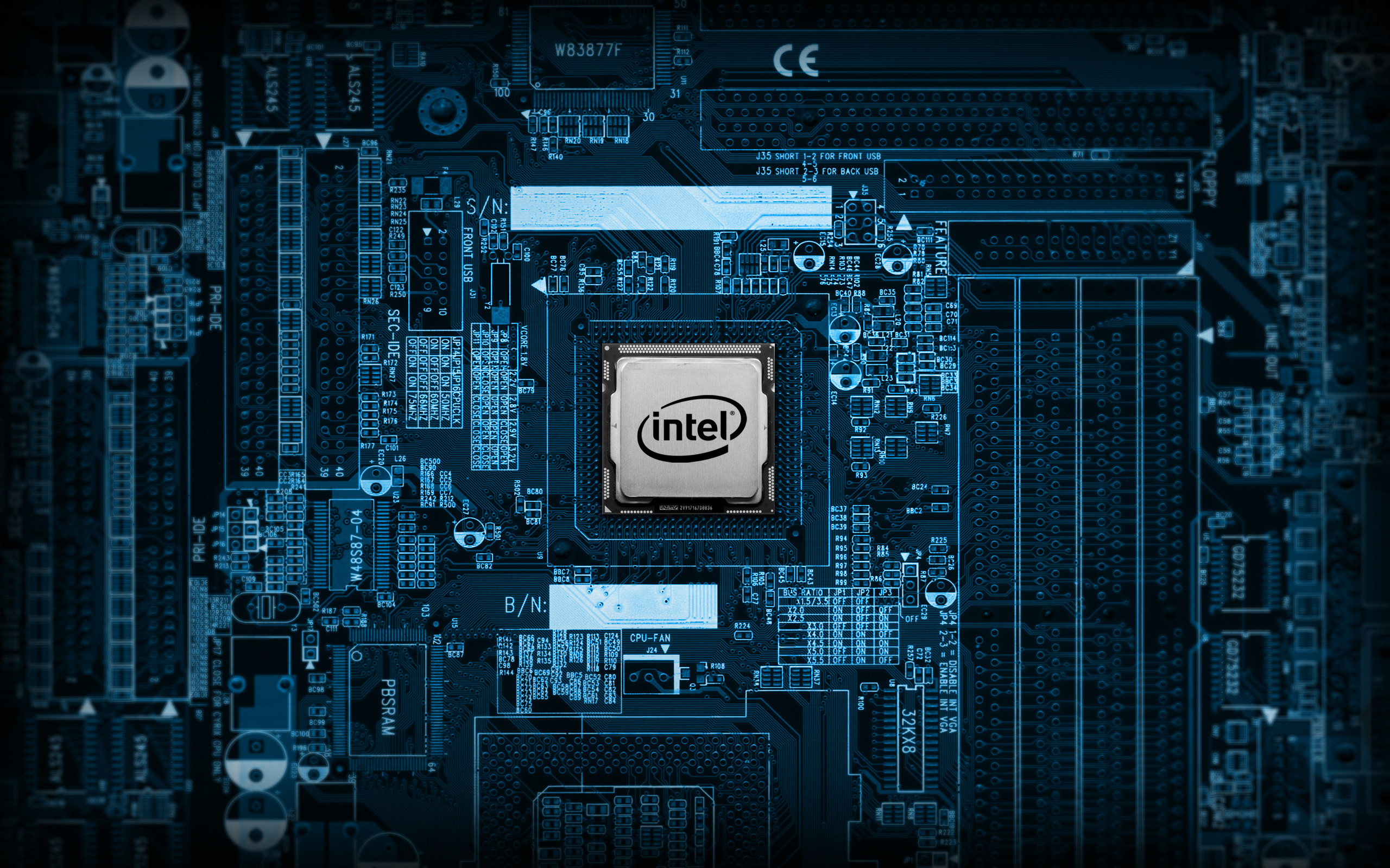 2560x1600 Intel Chip Wallpaper