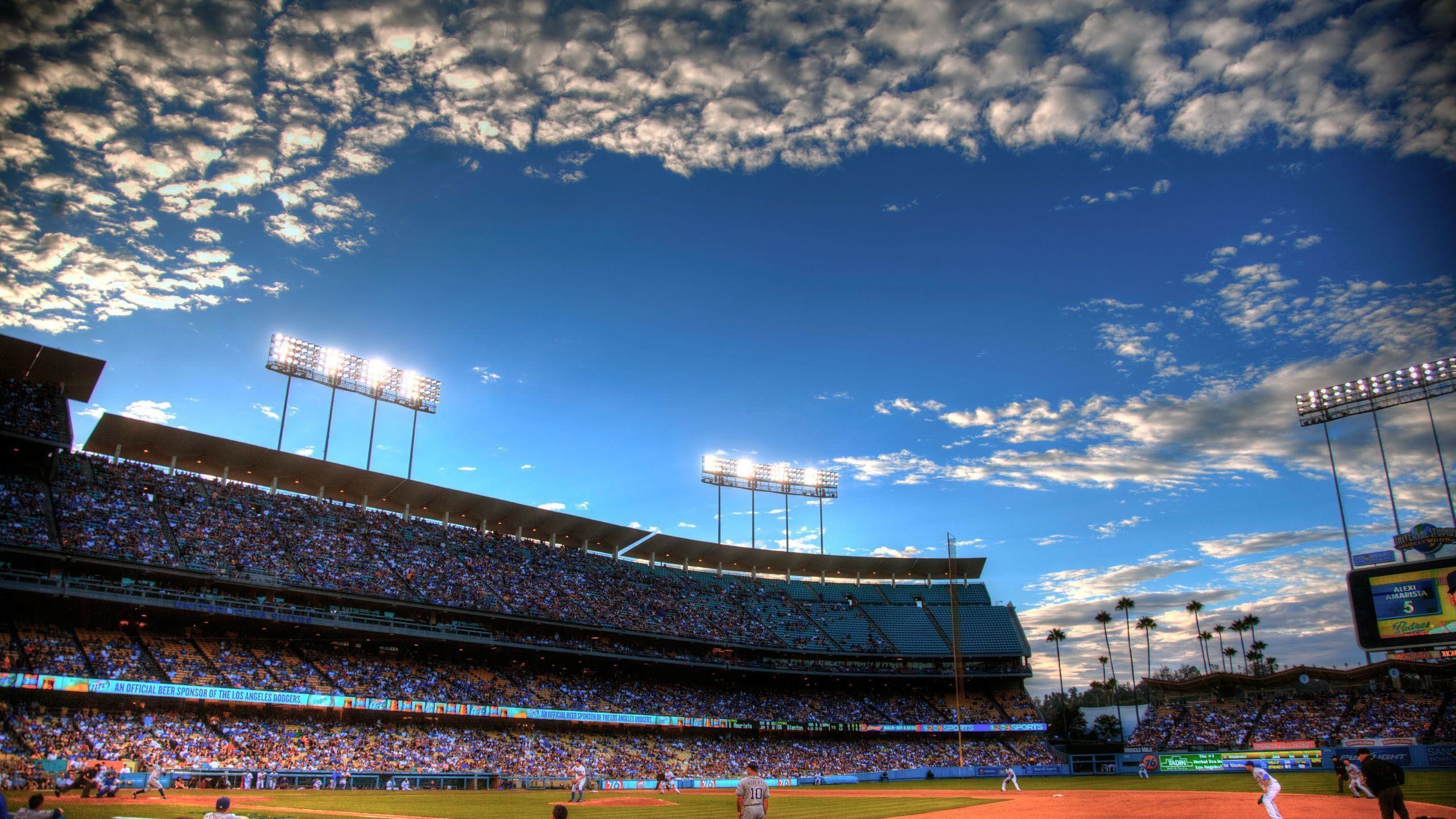 2560x1440 Los Angeles Dodgers Stadium HD Wallpaper Download Logo And Photo .