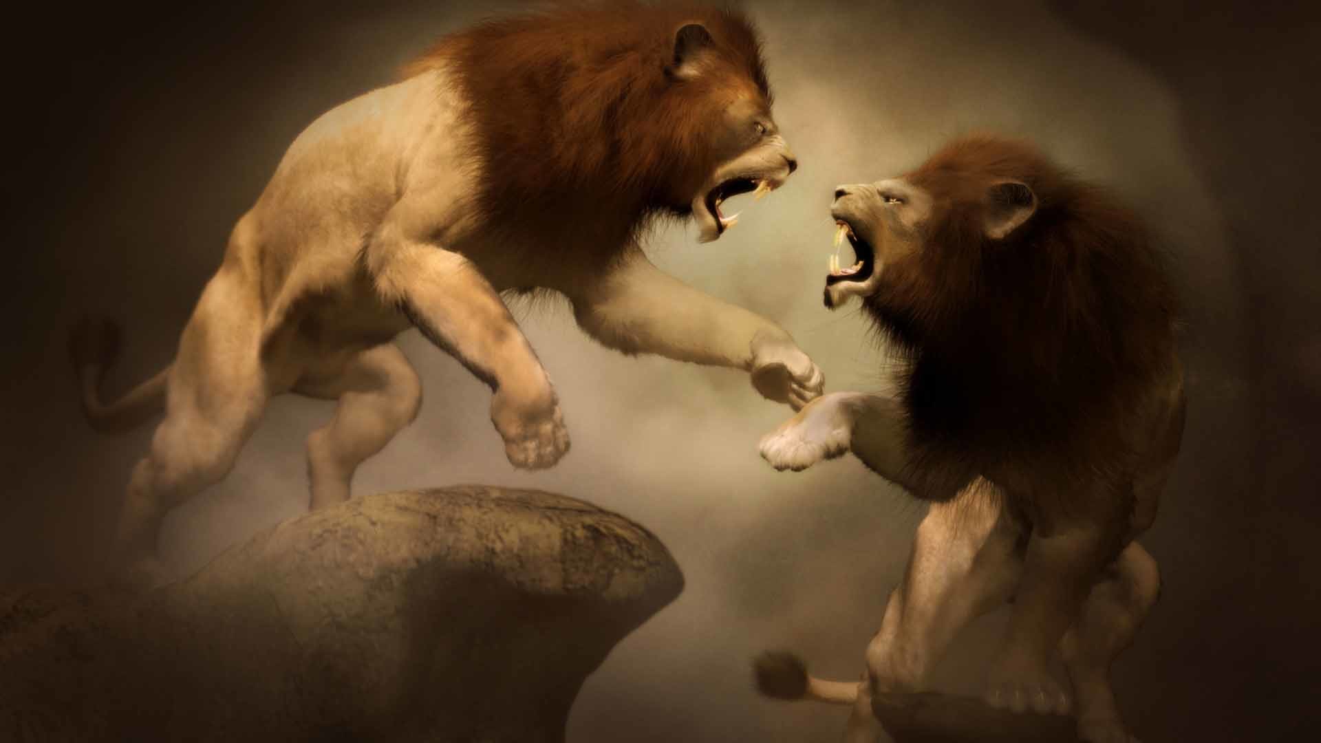 1920x1080 Animal - Lion Artwork Wallpaper