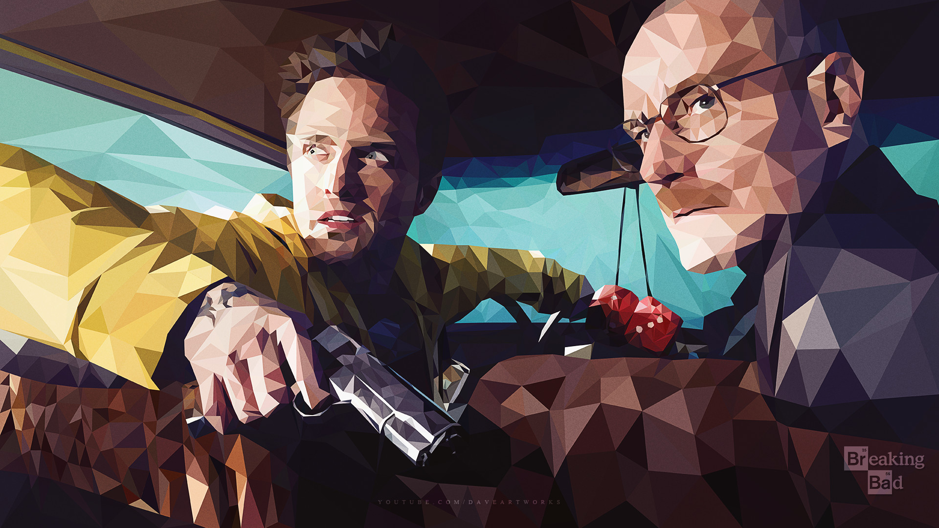 1920x1080 ... Breaking Bad - Low-Poly - Wallpaper by DaveArtworks