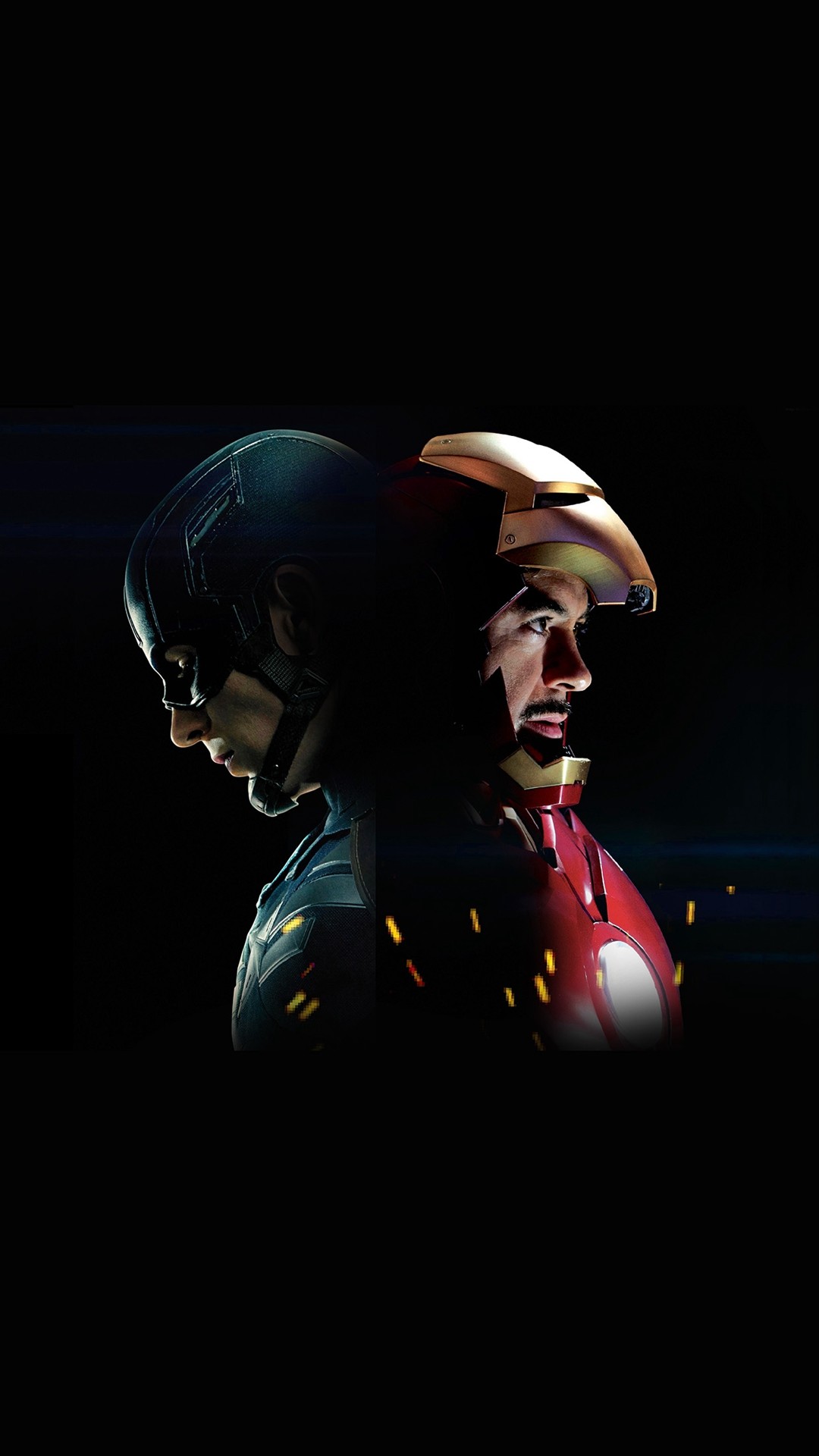 1080x1920 Captain America Civilwar Ironman Hero Art Illustration #iPhone #6 #plusï¼ wallpaper