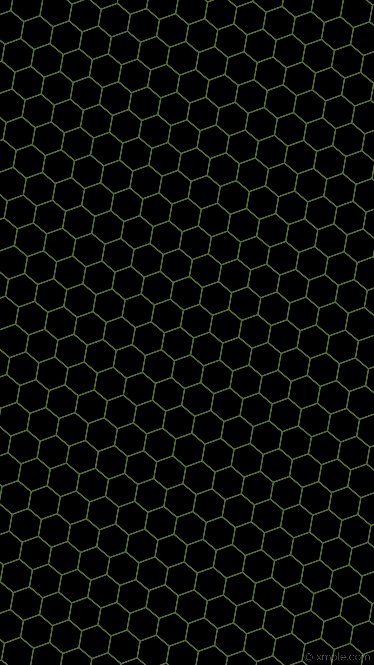 1440x2560 wallpaper green black honeycomb hexagon beehive dark olive green #000000  #556b2f diagonal 50Â°
