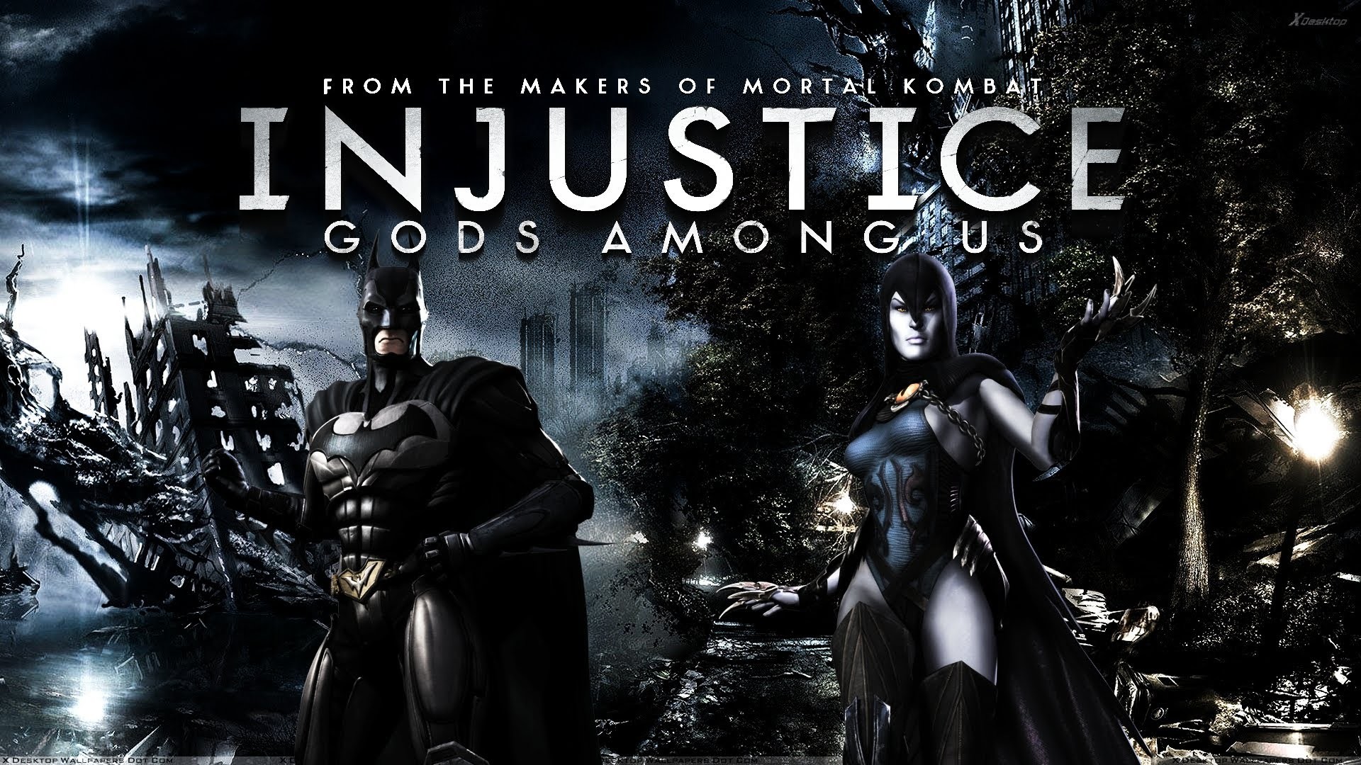 1920x1080 Injustice Gods Among Us Batman (Blackest Night) vs Raven Gameplay