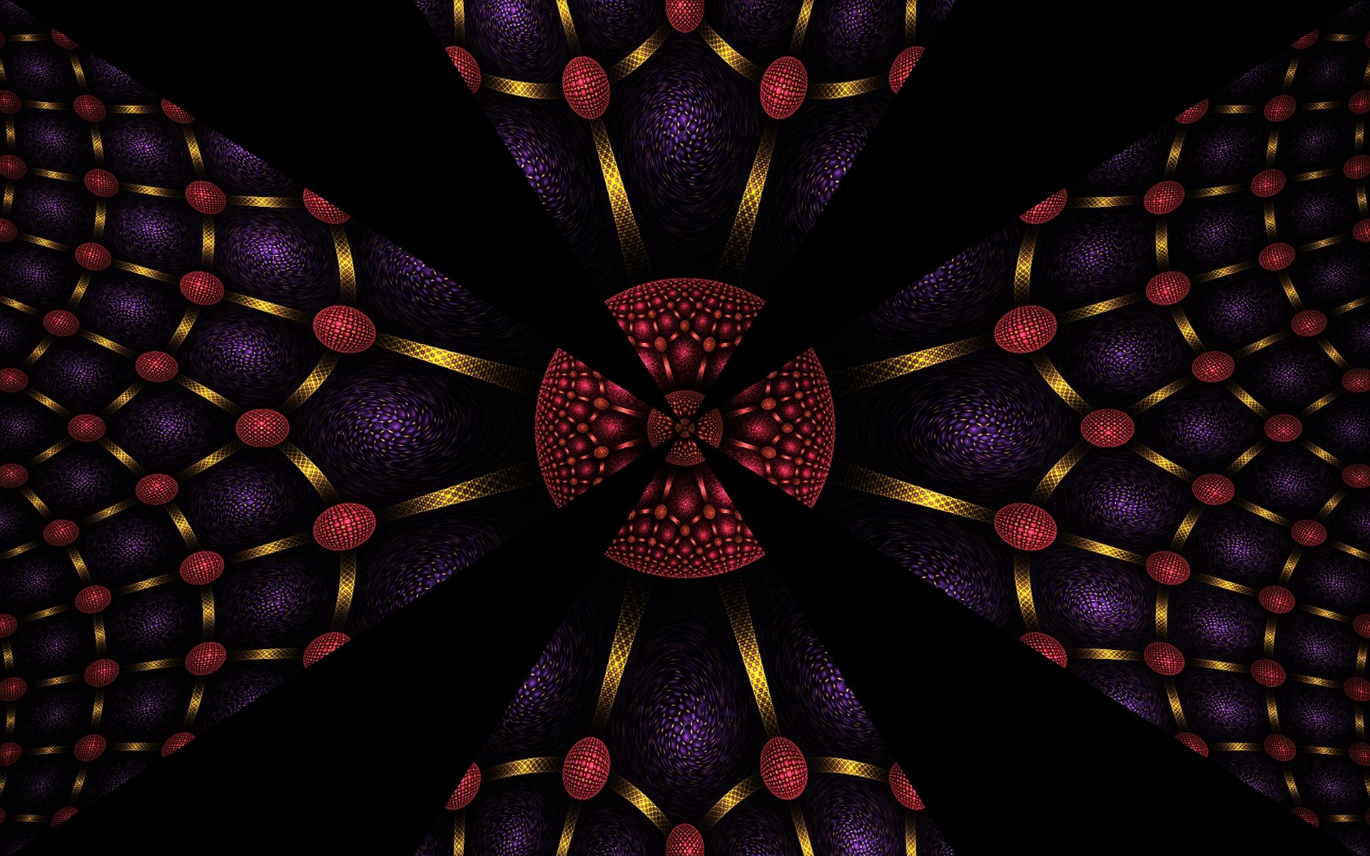 1920x1200 kaleidoscope patterns colorful shape