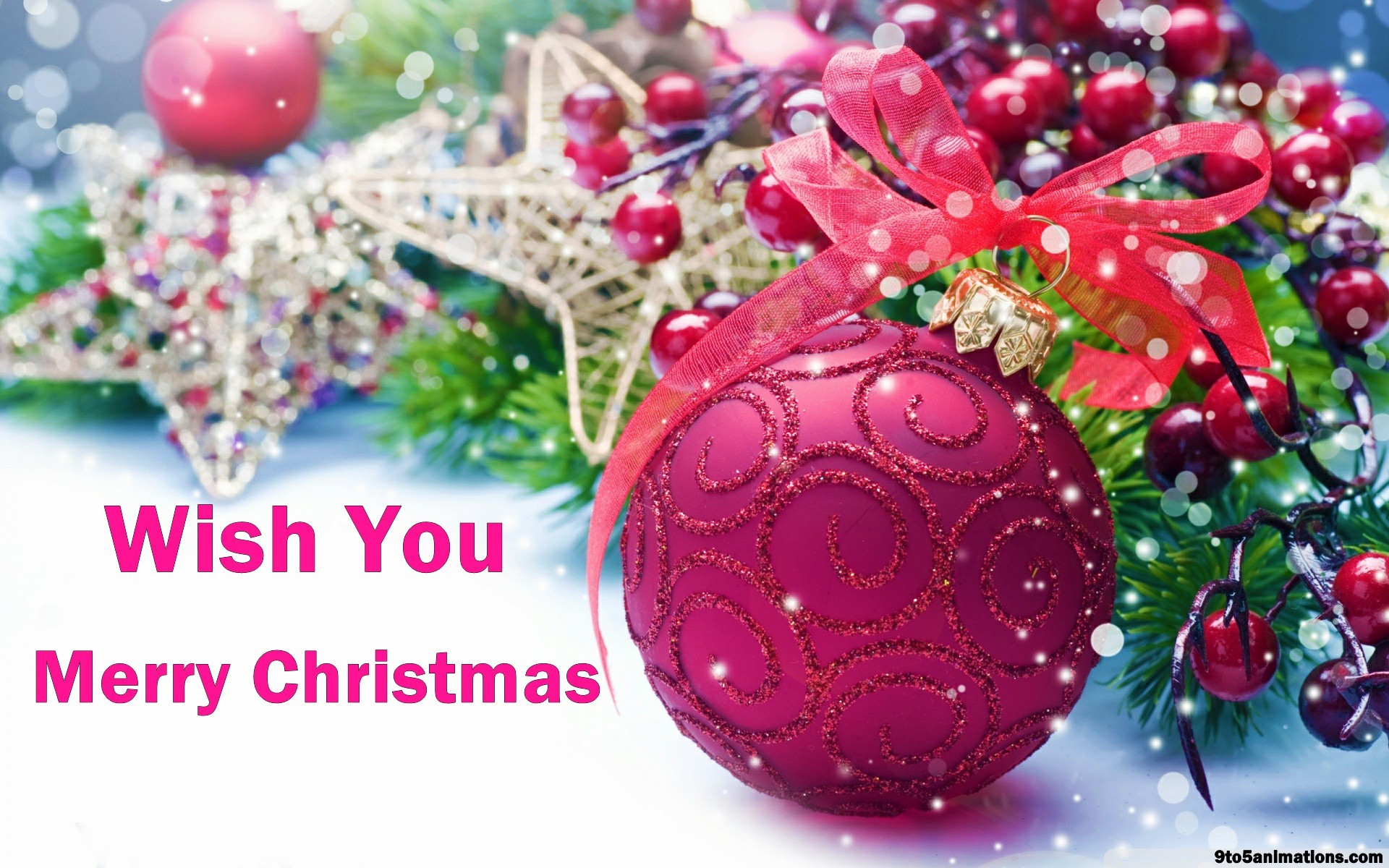 1920x1200 Merry Christmas wishes high definition desktop backgrounds