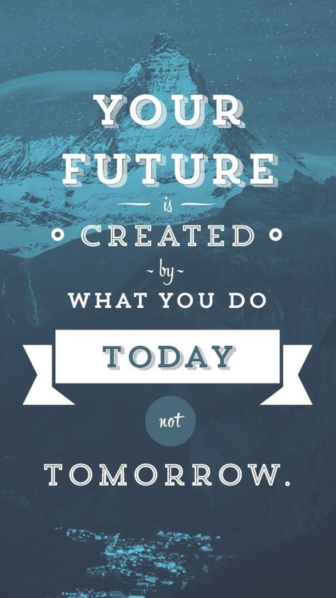 1080x1920 Your Future Is Created By What You Do Today