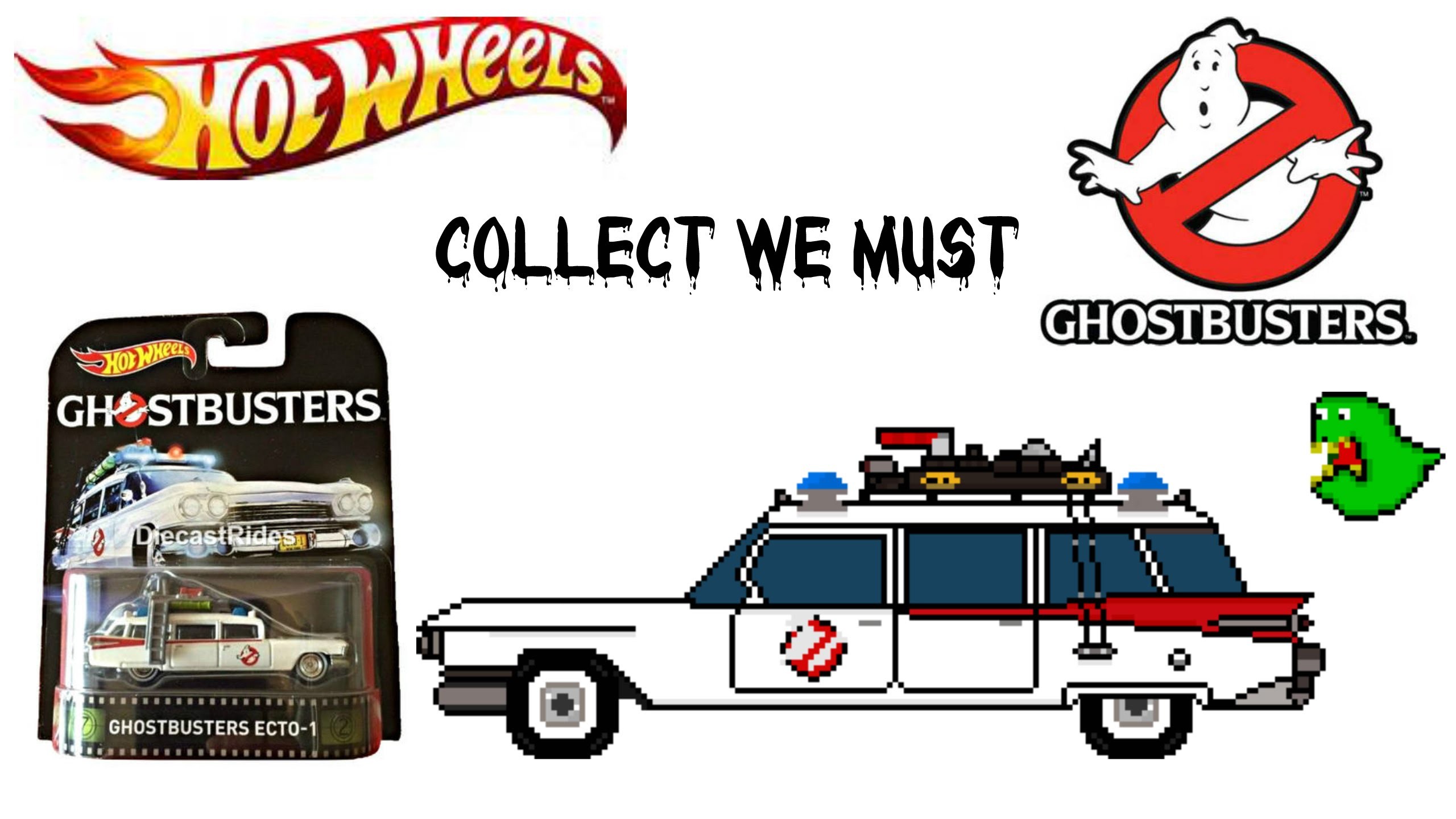 2560x1440 Hot Wheels Ghostbusters Ecto-1 2016 Release!