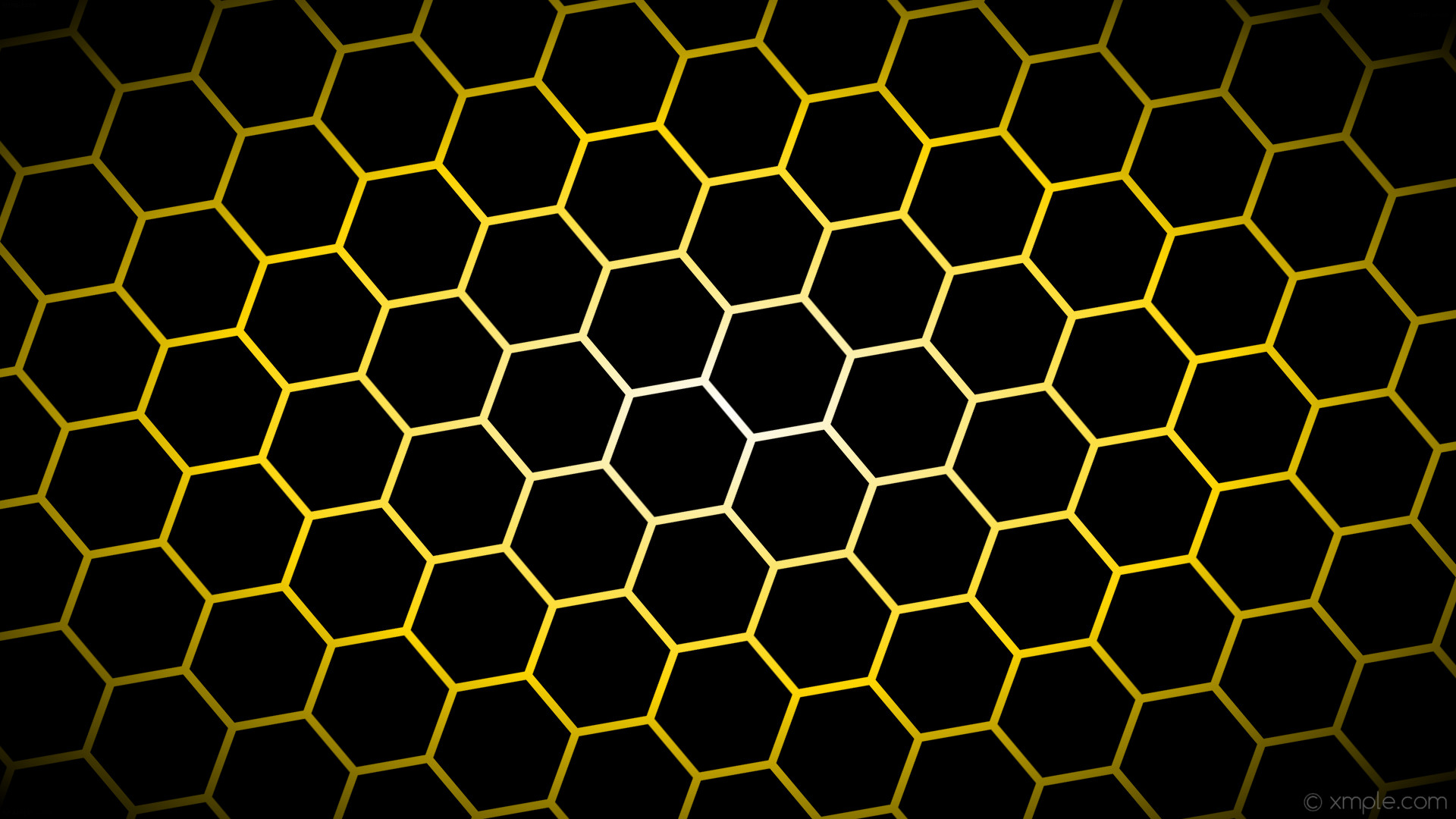 1920x1080 wallpaper yellow hexagon glow white gradient black gold #000000 #ffffff  #ffd700 diagonal 40