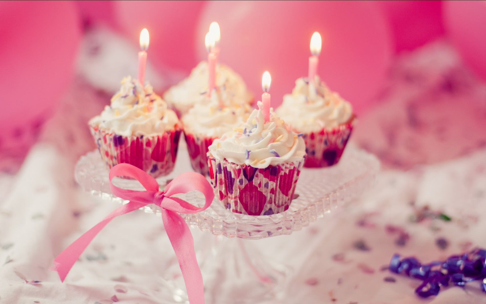 1920x1200 Birthday Cupcake Candles