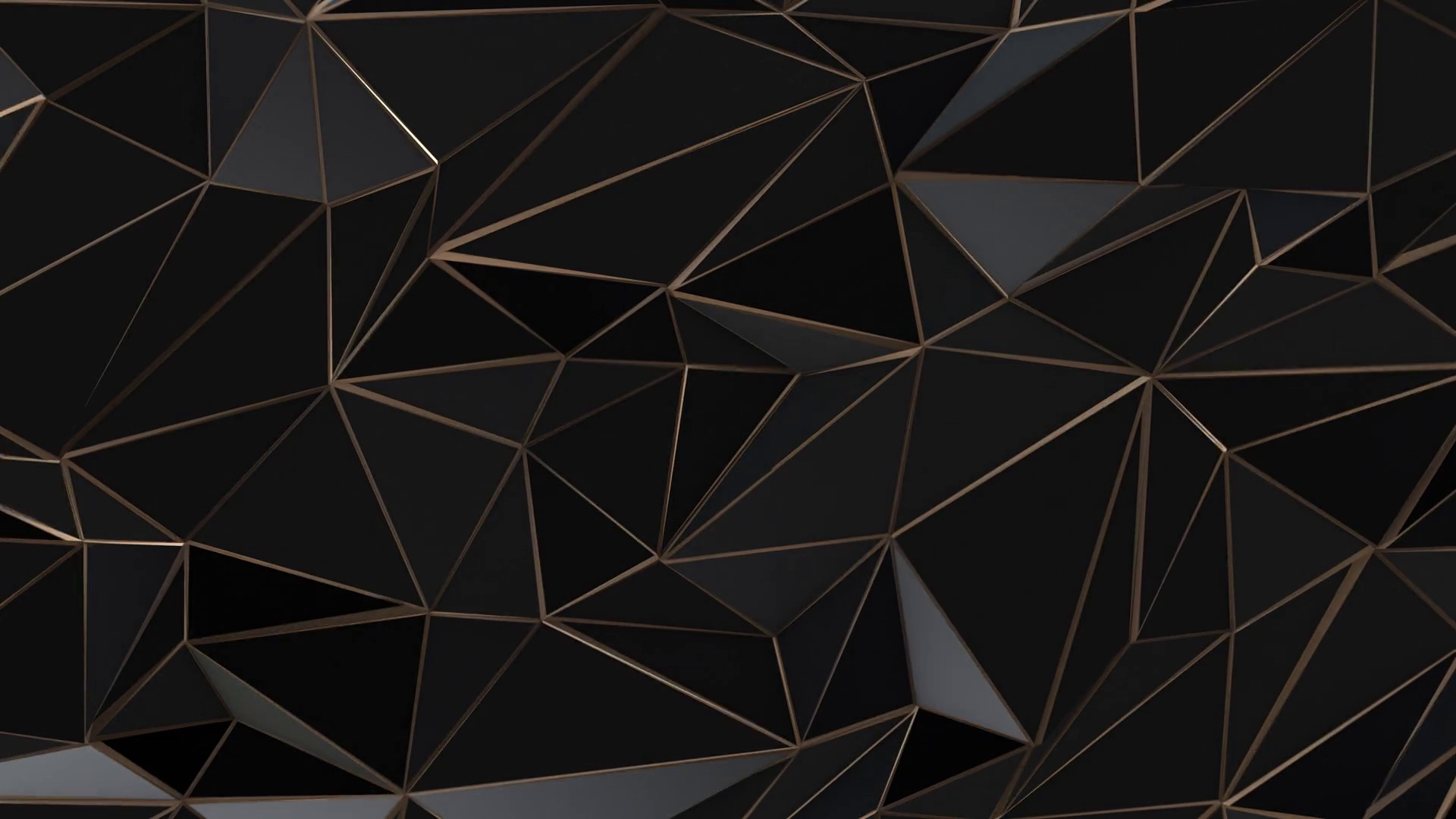 1920x1080 Black and gold abstract low poly triangle background Motion Background -  Storyblocks Video