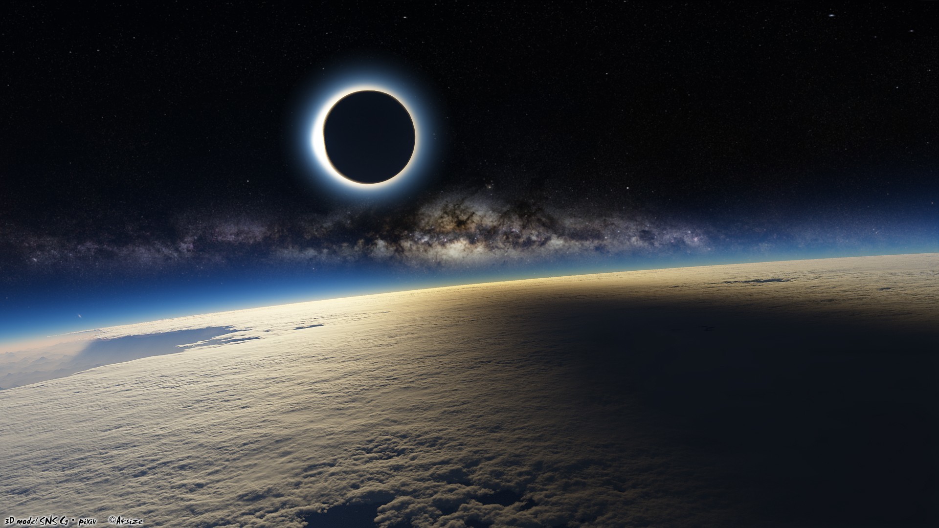 1920x1080 Solar Eclipse From Earth
