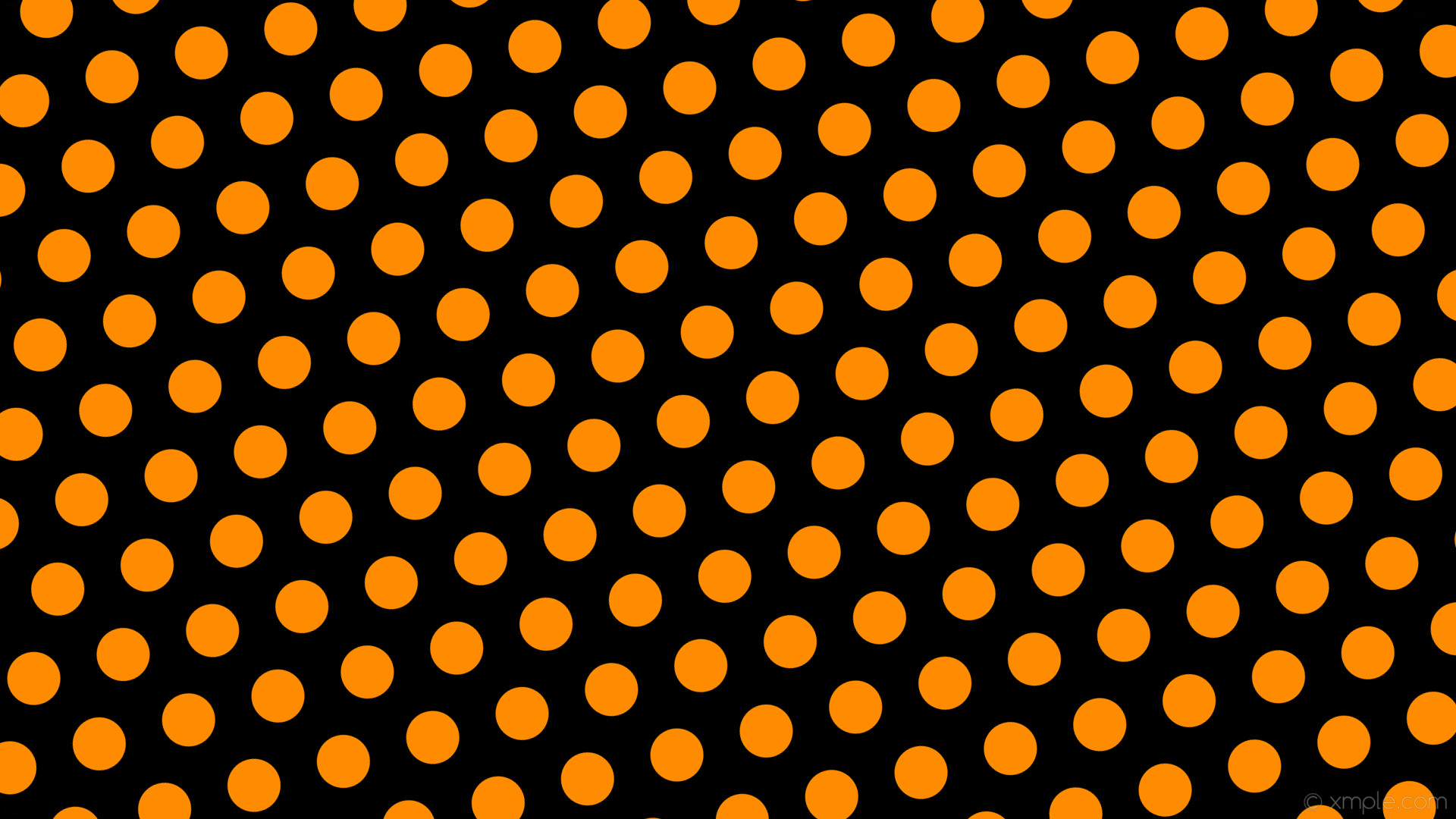 1920x1080 wallpaper orange black hexagon polka dots dark orange #000000 #ff8c00  diagonal 15Â° 70px