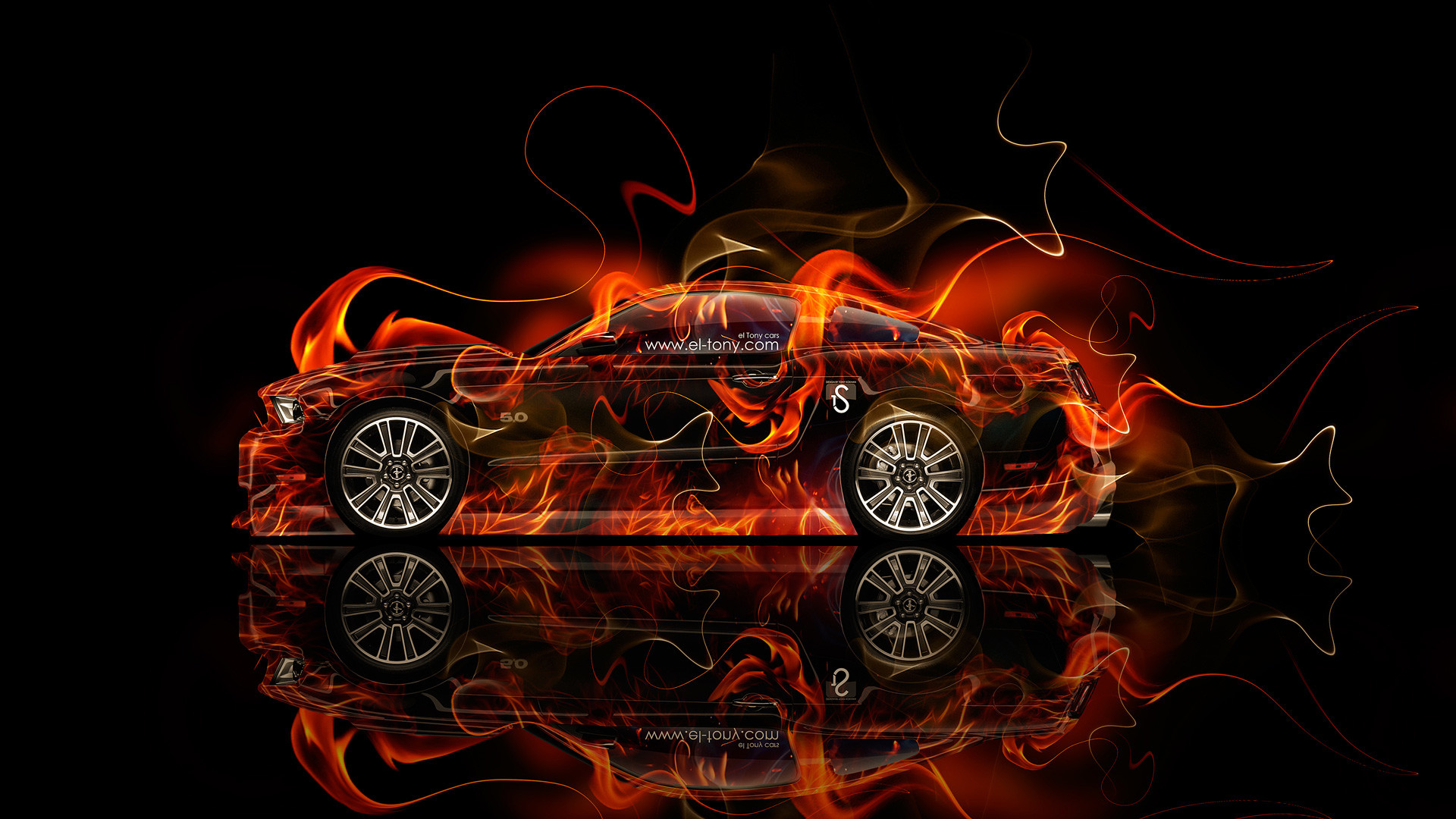 1920x1080 Ford-Mustang-GT-Muscle-Fire-Car-2014-HD-