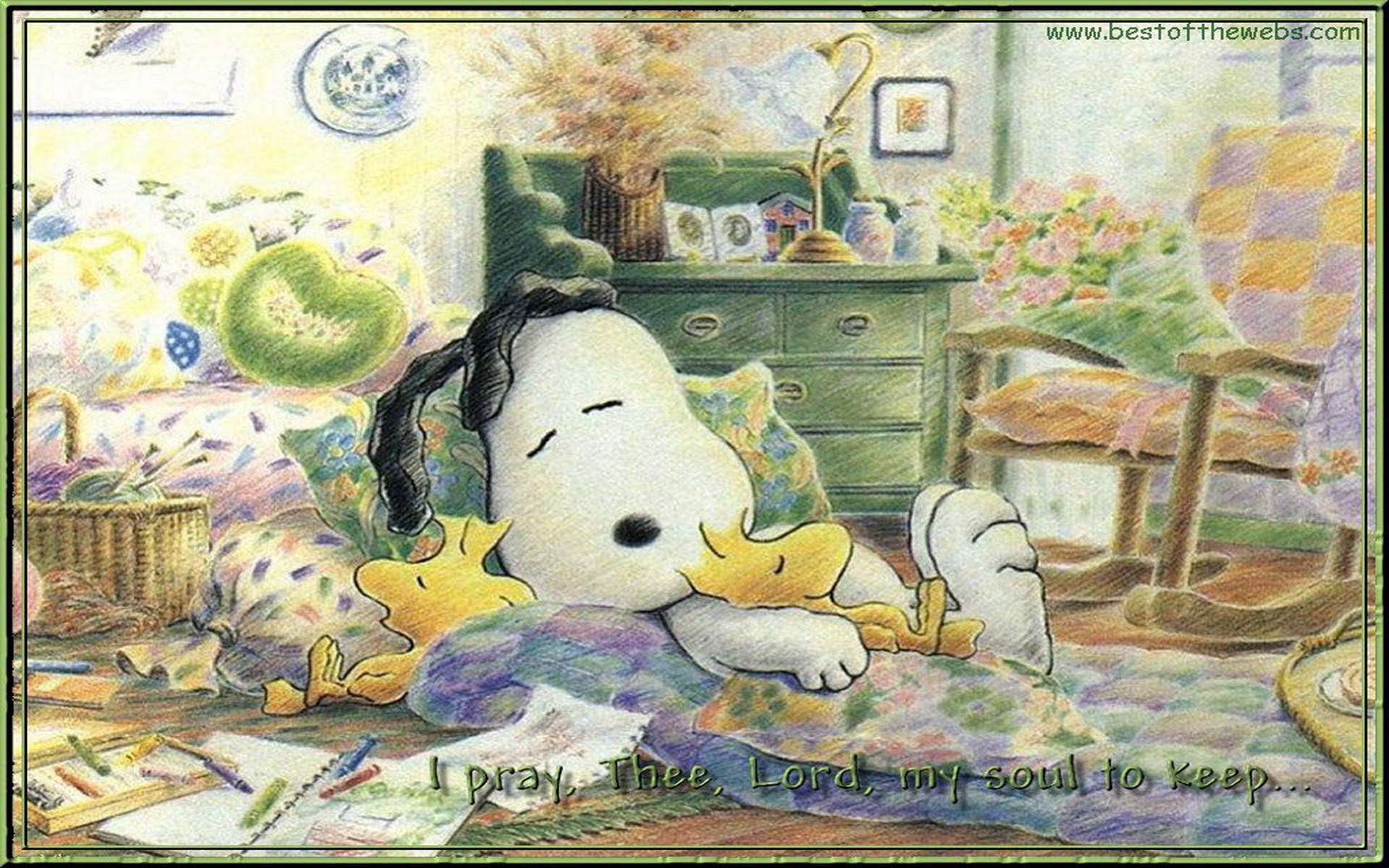 1920x1200 Snoopy Spring Wallpaper