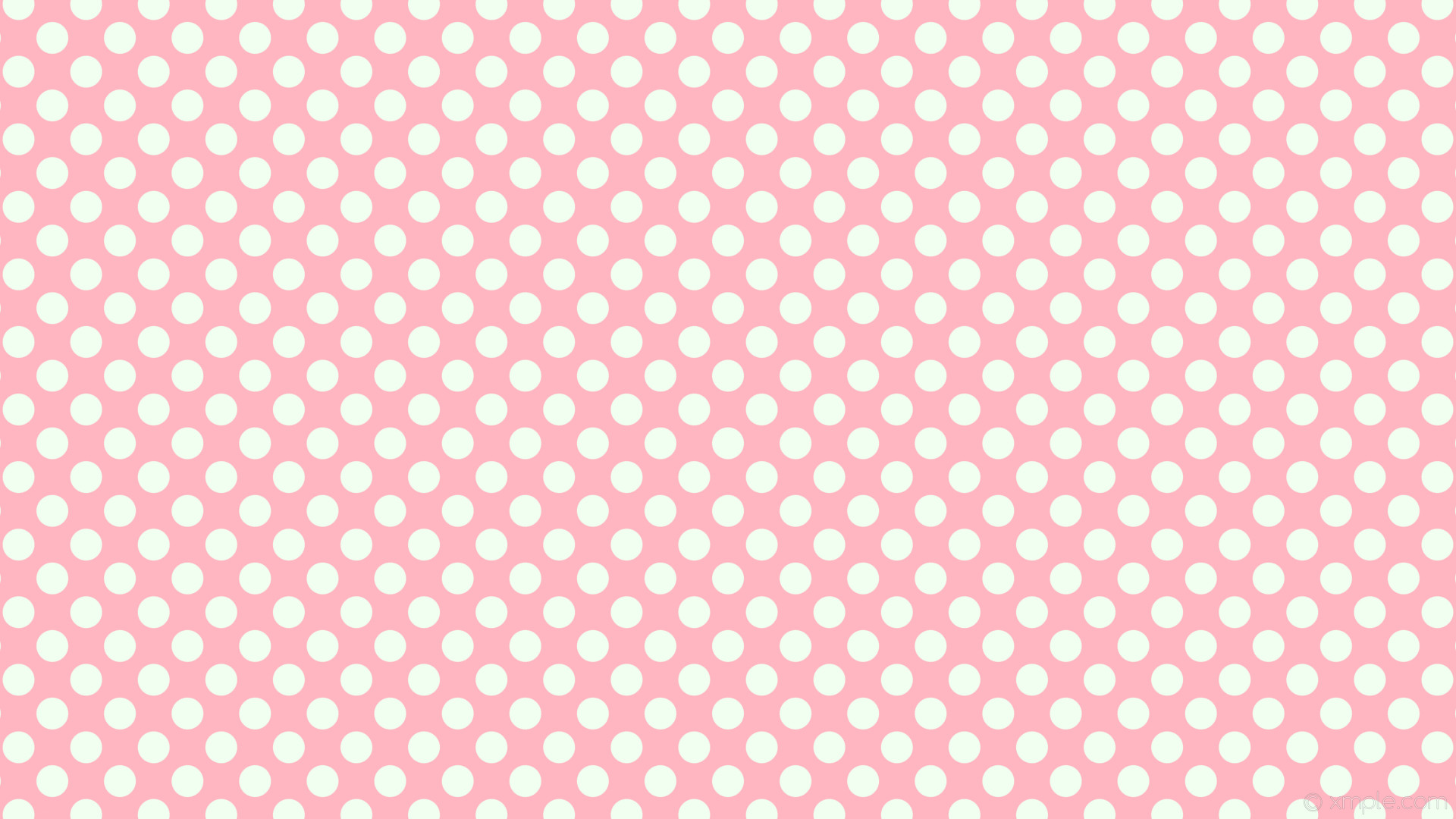1920x1080 wallpaper dots pink white spots polka light pink honeydew #ffb6c1 #f0fff0  225Â° 42px