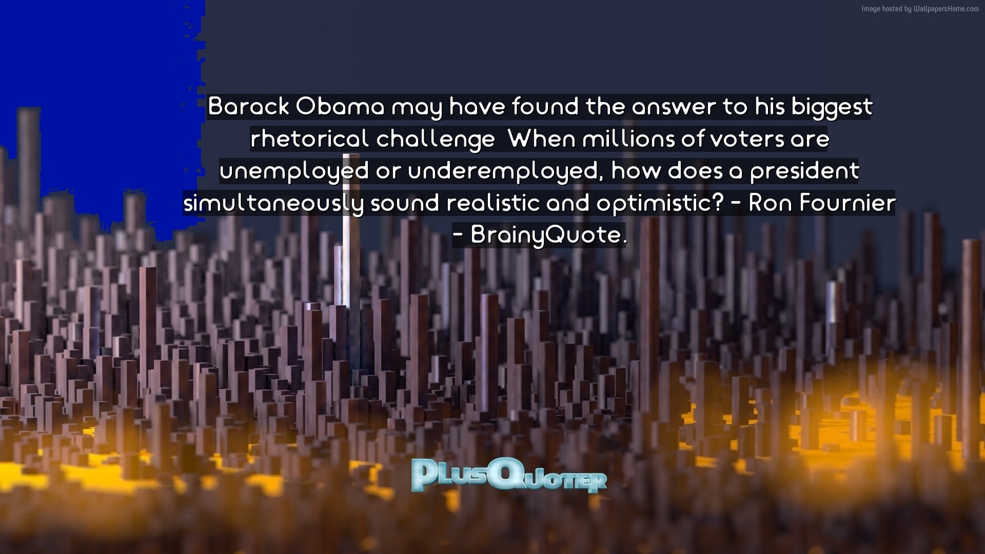 1920x1080 Download Wallpaper with inspirational Quotes- "Barack Obama may have found  the answer to his