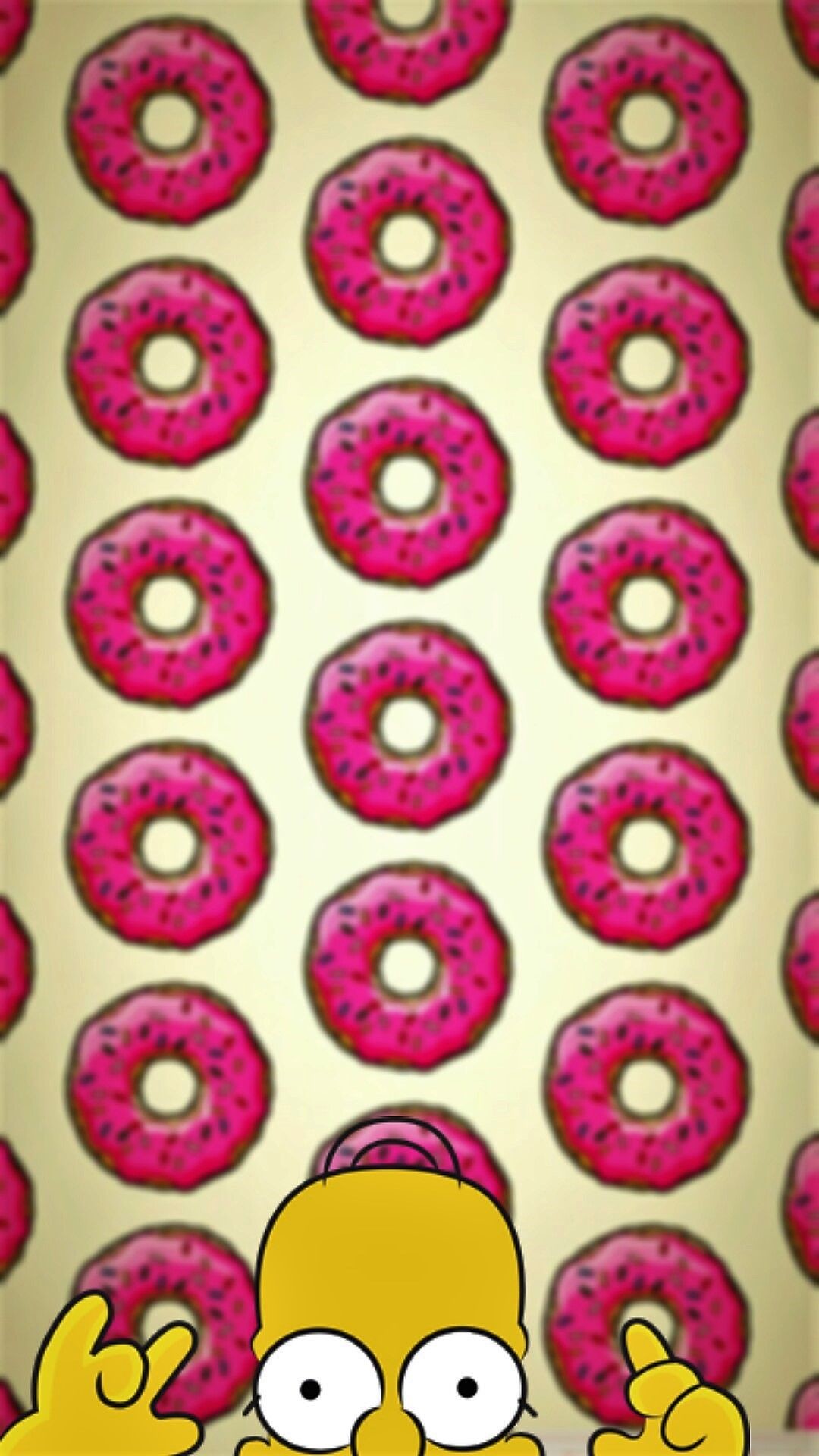 1080x1920 Homero donuts - Tap to see more of the cutest cartoon characters wallpapers!  - @mobile9