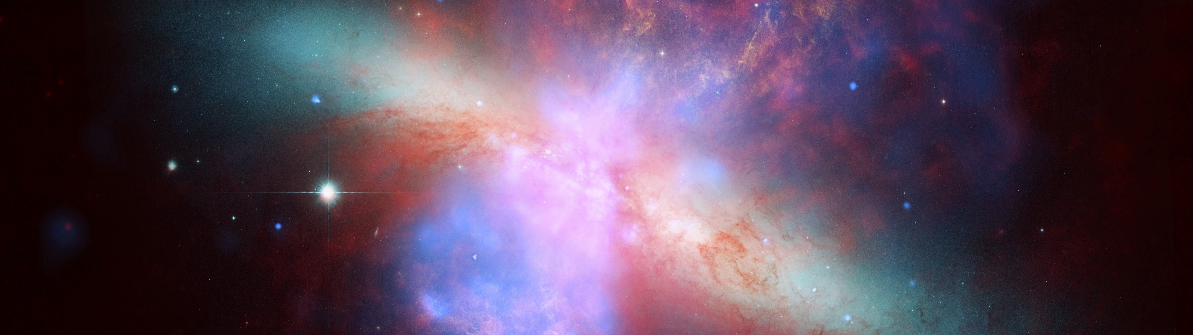 3840x1080 multiple Display, Stars, Space, Colorful, Galaxy, Universe Wallpapers HD /  Desktop and Mobile Backgrounds