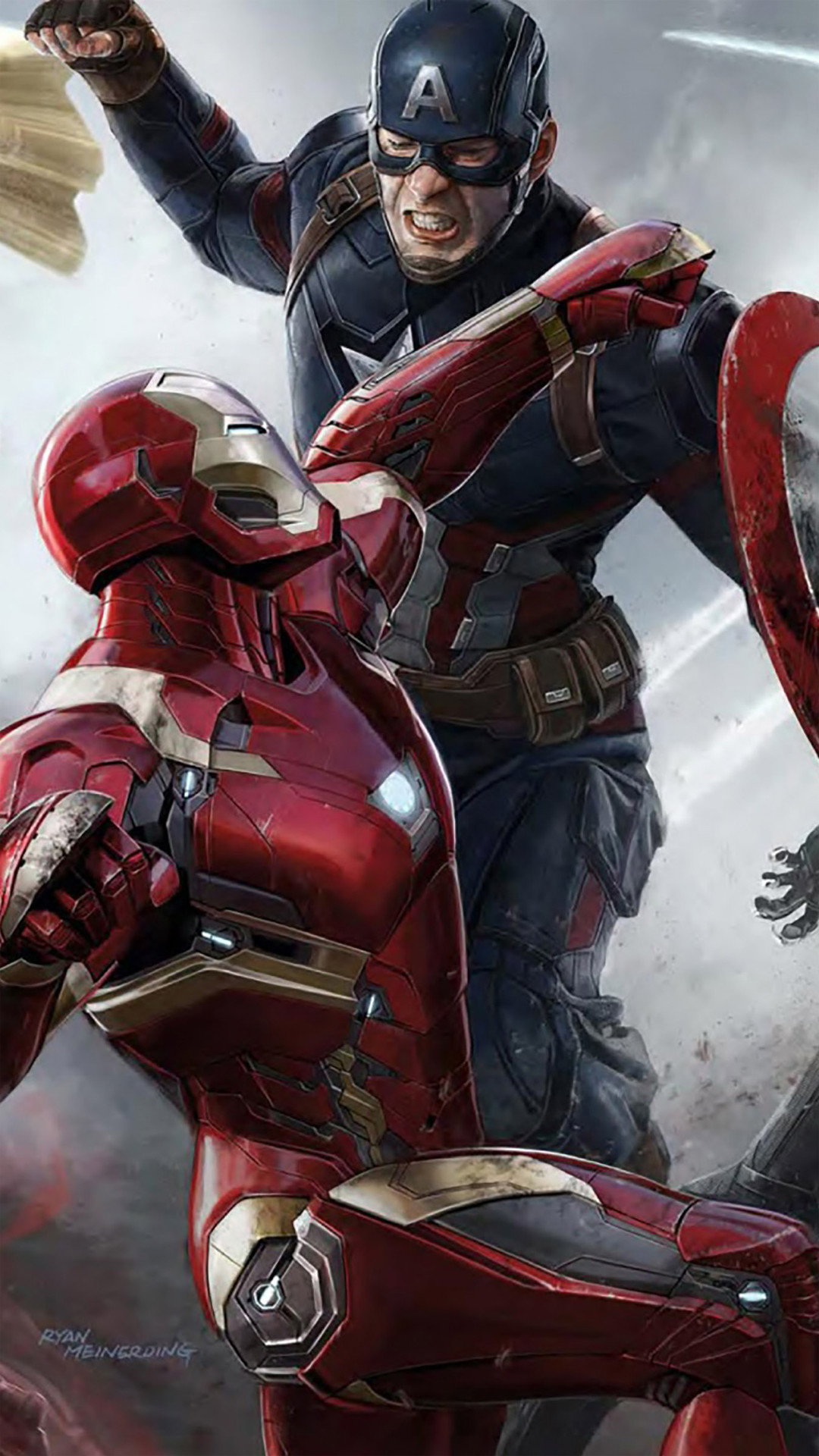 1080x1920 Captain America: Civil War Wallpaper