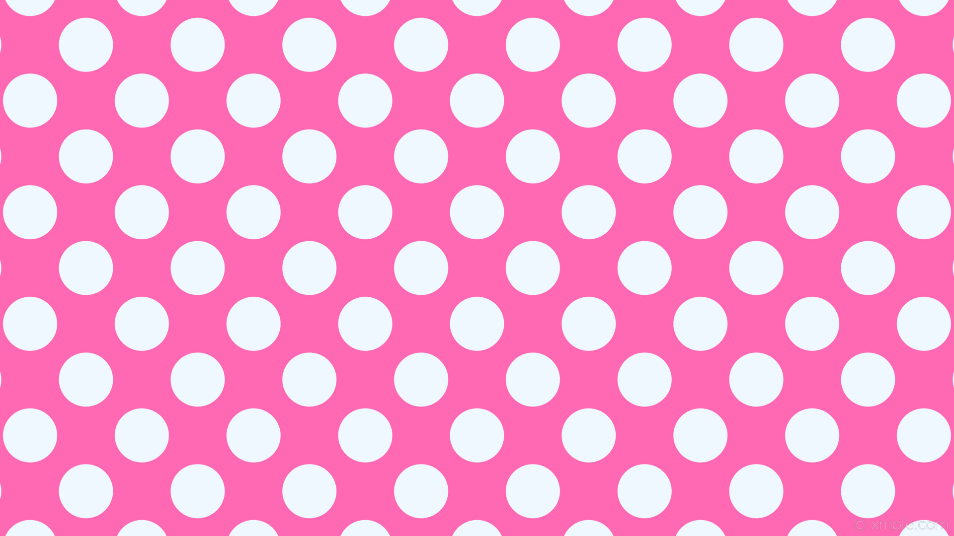 1920x1080 wallpaper polka dots spots pink white hot pink alice blue #ff69b4 #f0f8ff  225Â°