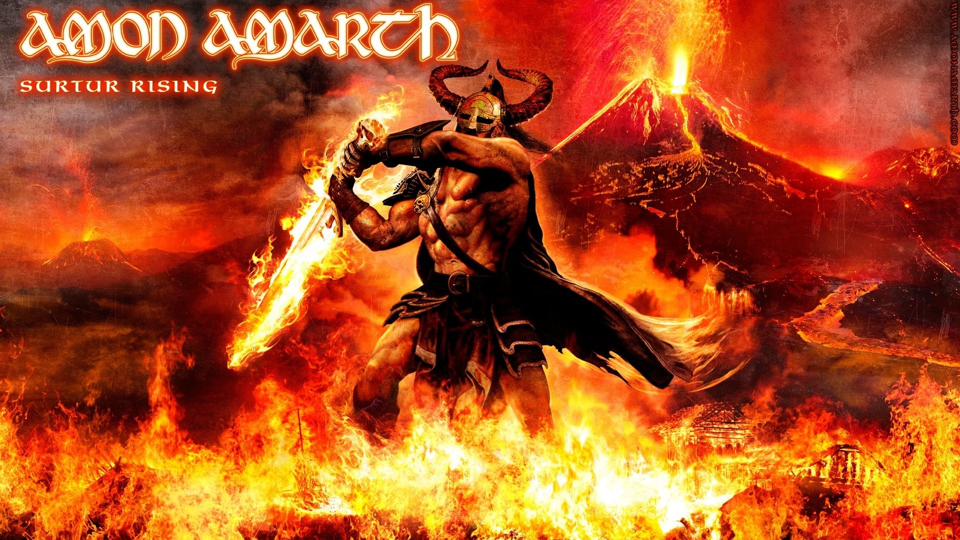 1920x1080 General  Amon Amarth melodic death metal Vikings battle warrior  Fantasy Battle digital art fantasy art