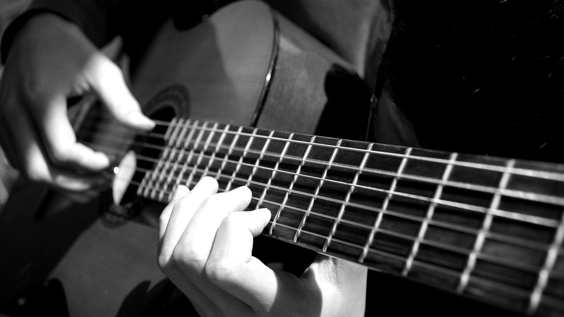 1920x1080 music wallpaper Acoustic guitar. Â«Â«