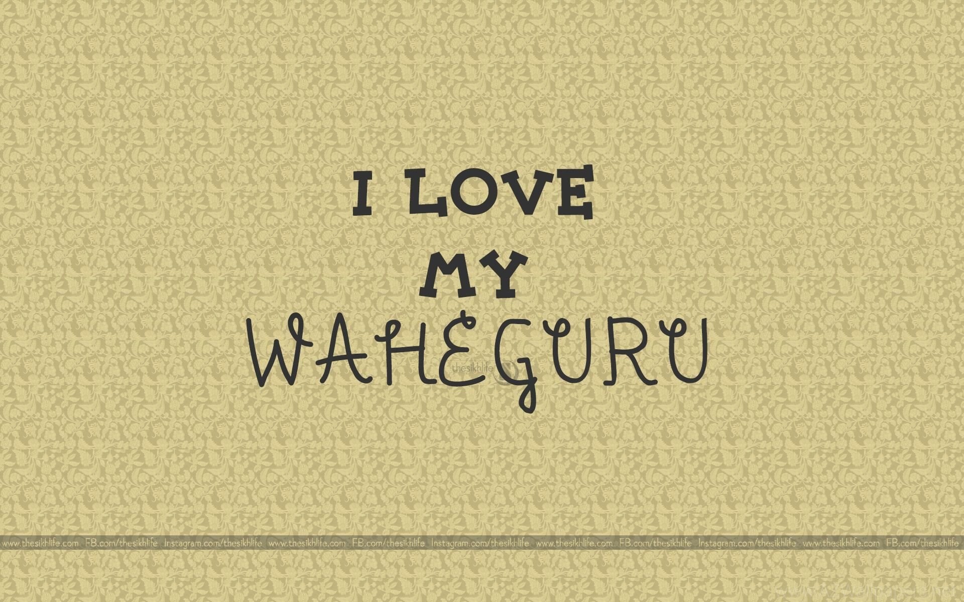 1920x1200 I Love Waheguru, Waheguru Love Images