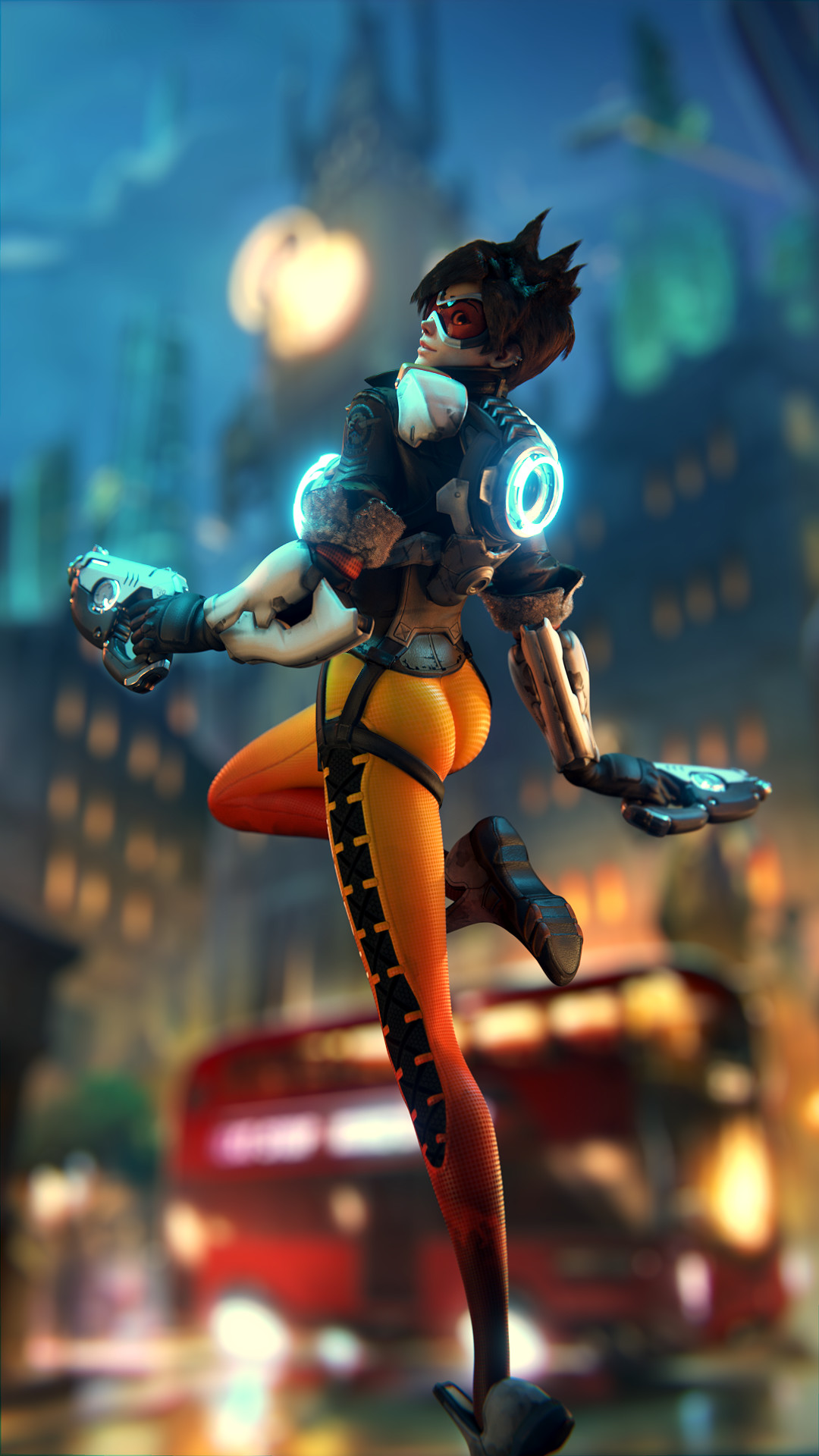 1080x1920 Tracer Artwork Overwatch Video Game Wallpaper Hd Image Picture