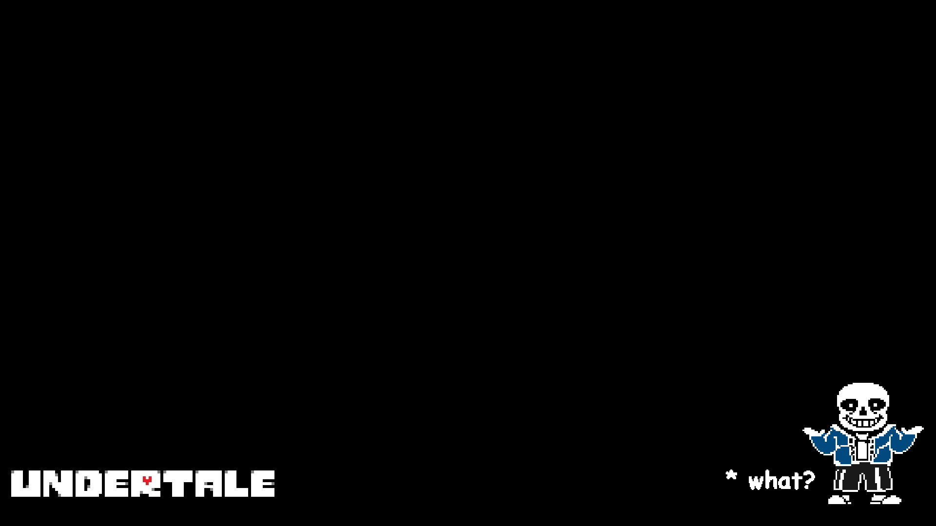 1920x1080 Made a quick wallpaper for Undertale. Check it out.