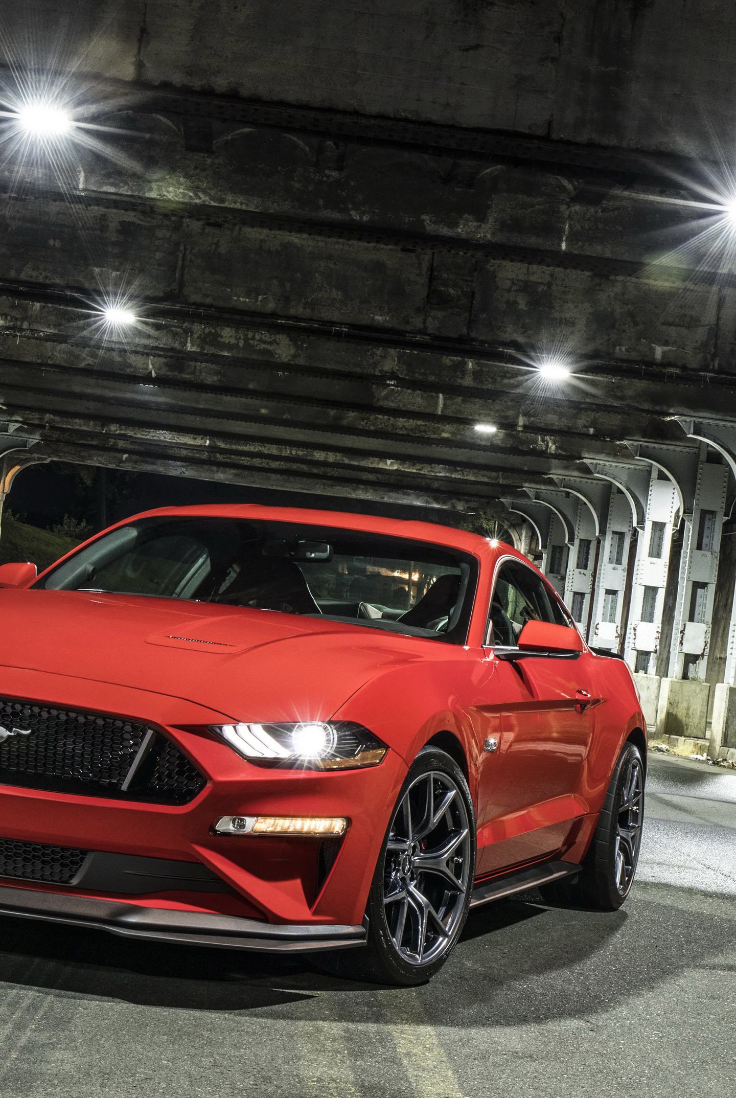 1440x2148 2018 Ford Mustang GT Performance Package Level 2, red muscle car, 1440x2880  wallpaper