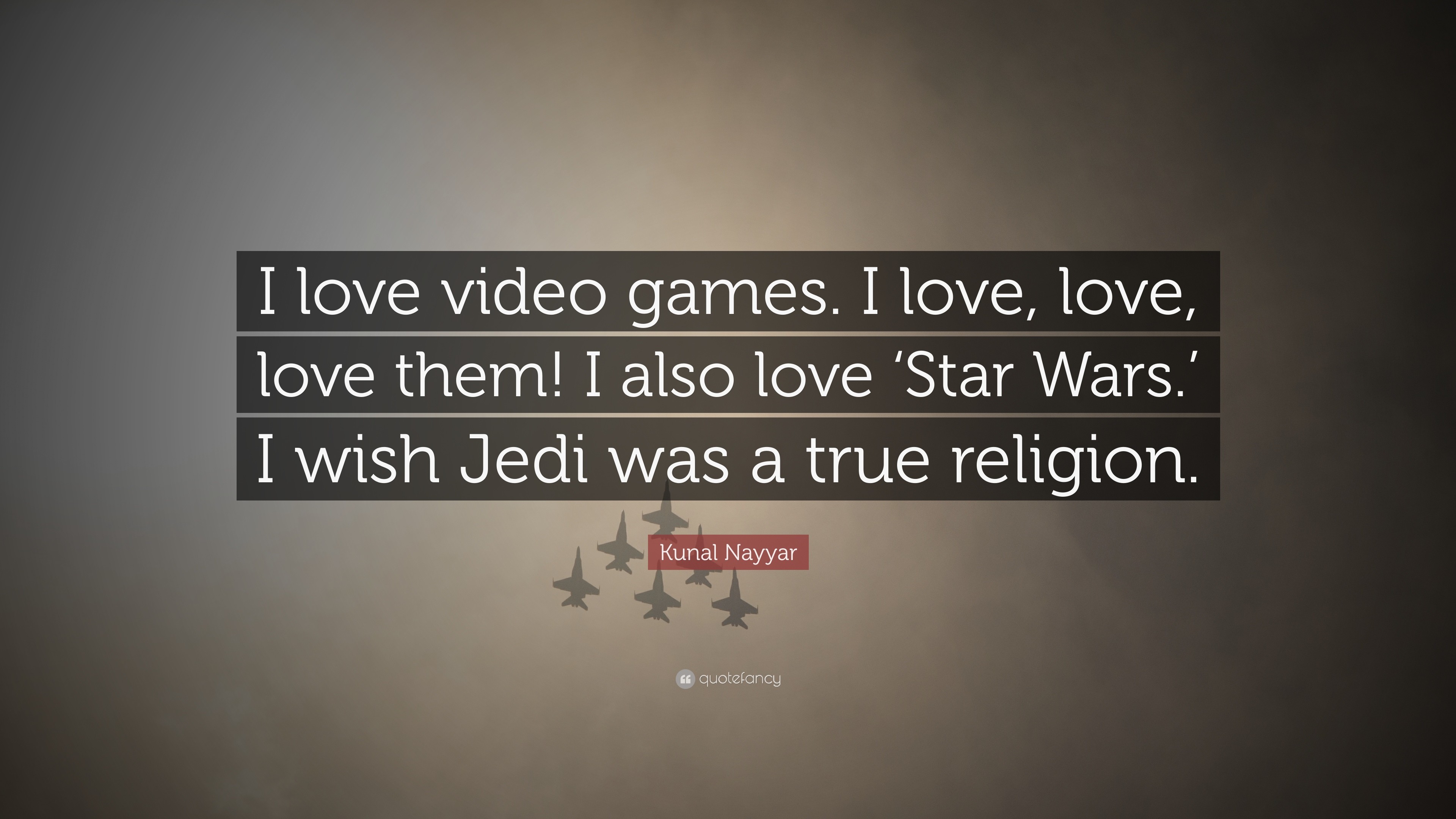 3840x2160 Kunal Nayyar Quote: “I love video games. I love, love, love