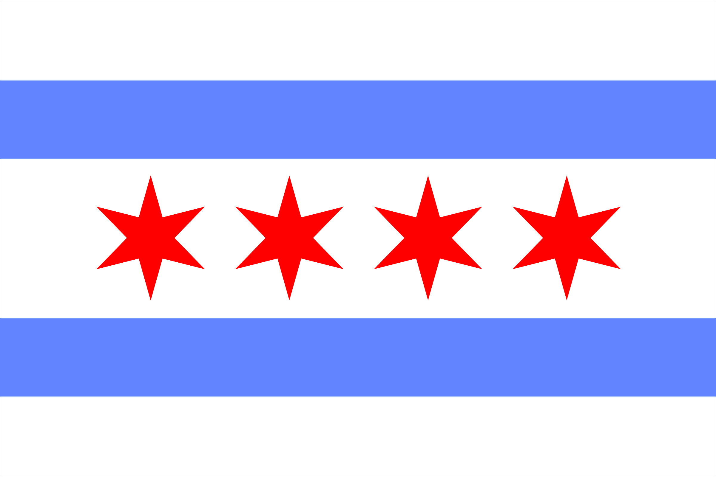 2400x1600 City of Chicago Flag Clip Art (51+)