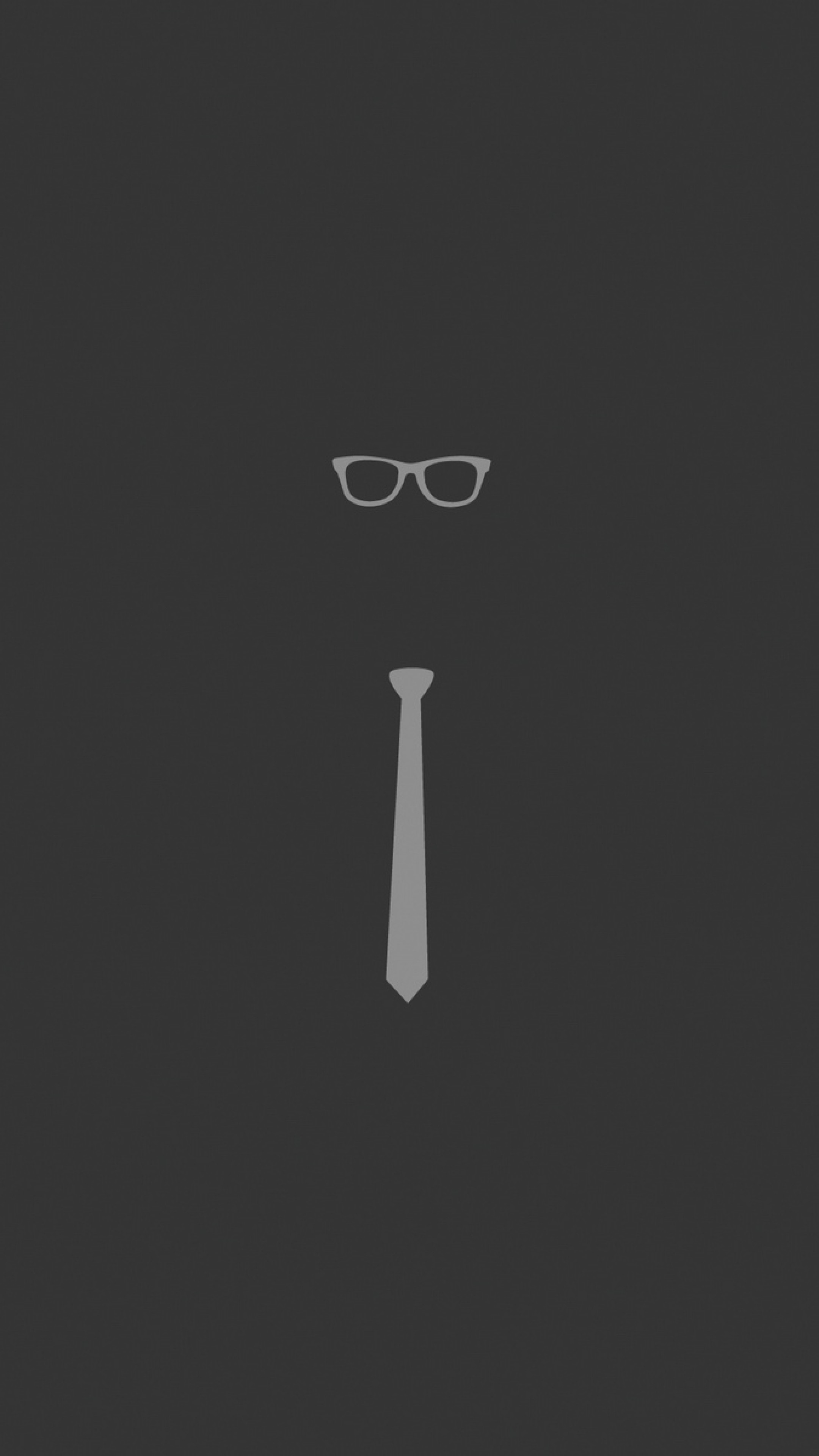 2160x3840  Wallpaper tie, glasses, graphic, minimalist