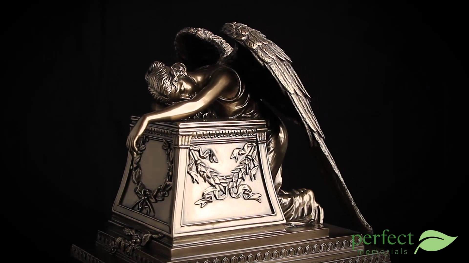 1920x1080 Medium Bronze Weeping Angel by Perfect Memorials