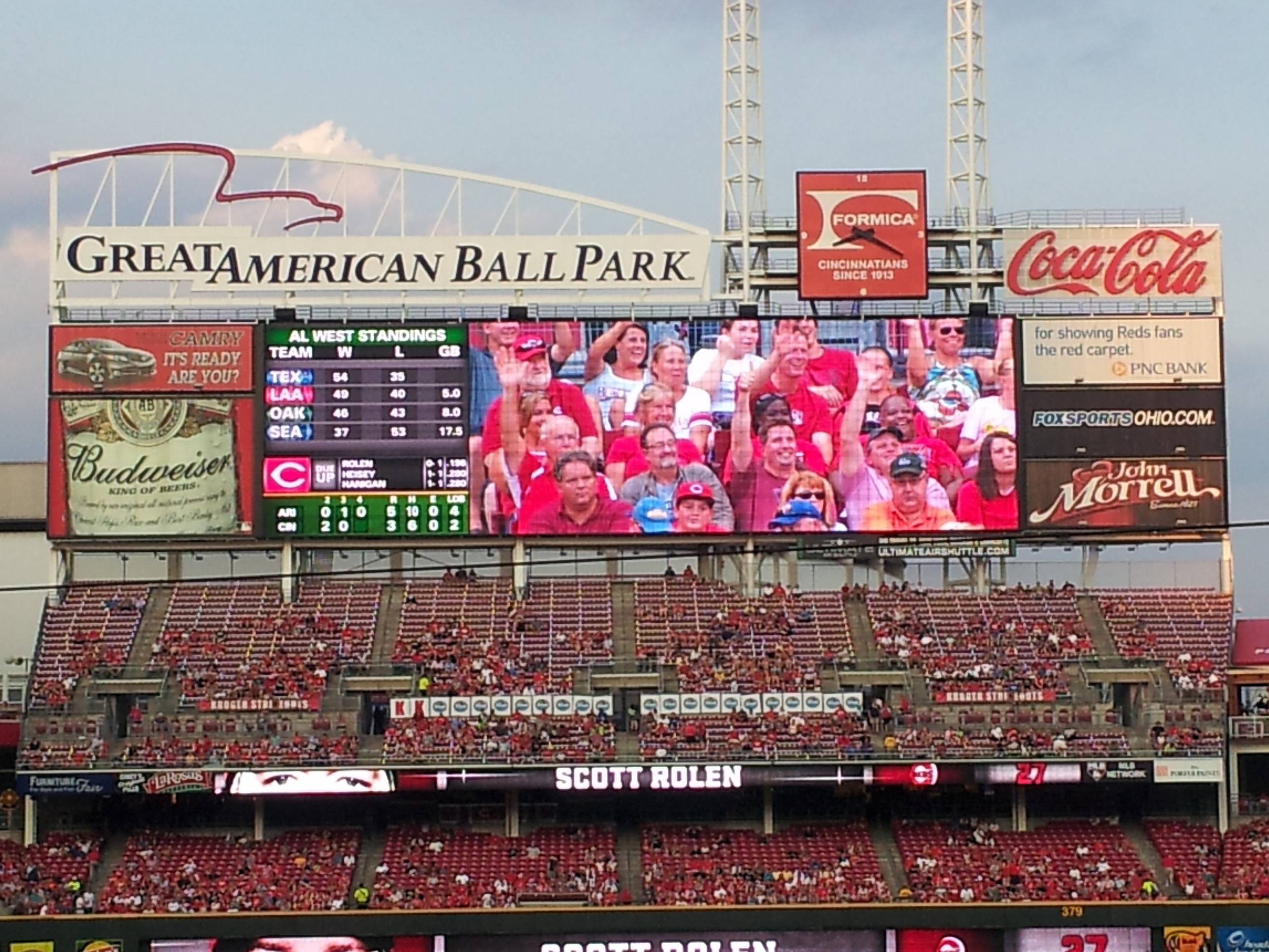 2560x1920 Cincinnati Reds images scoreboard HD wallpaper and background photos