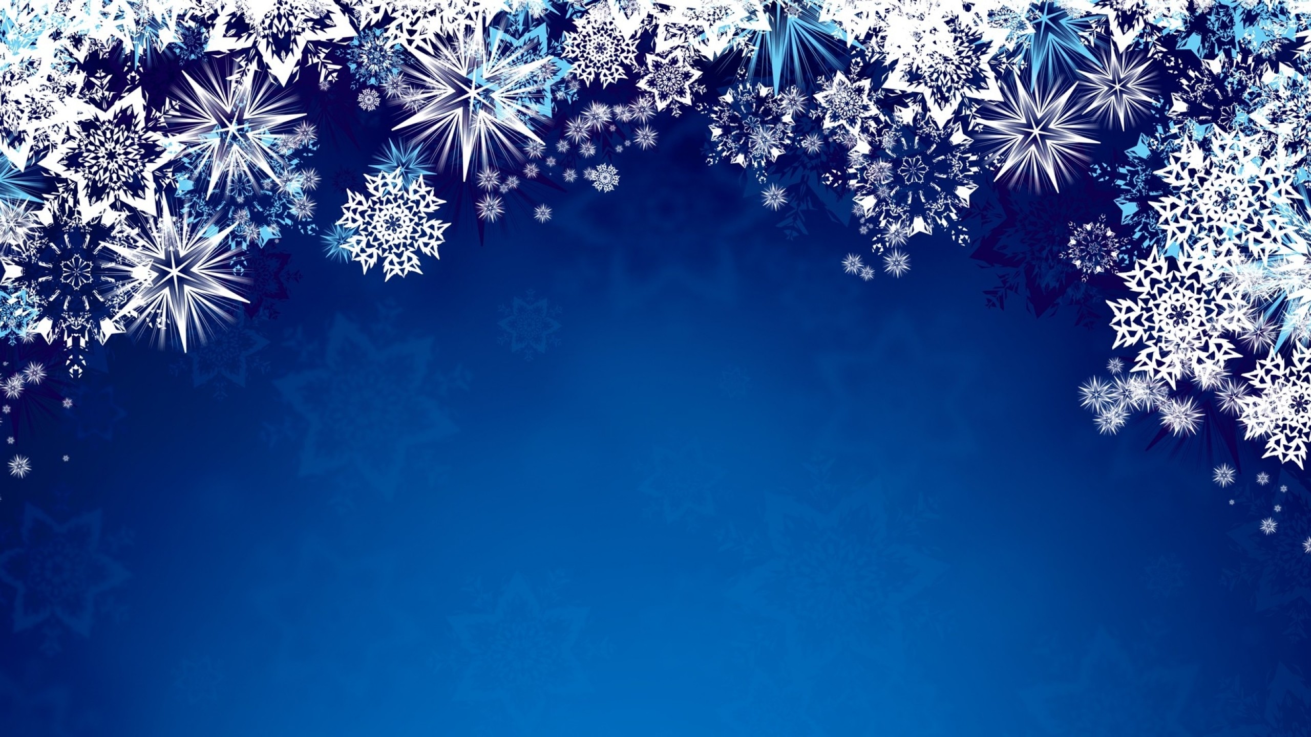 2560x1440 blue snowflakes graphic art blue background 1920x1080 wallpaper Art HD  Wallpaper