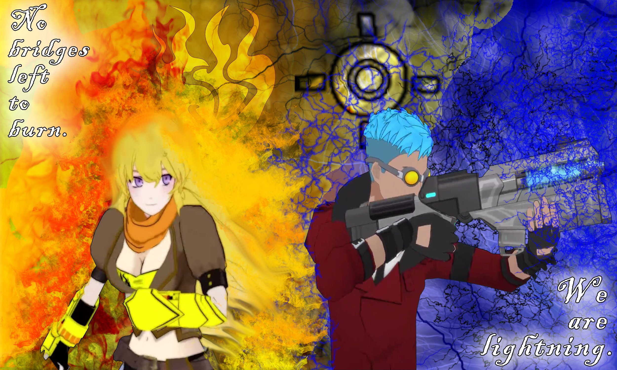 2500x1500 RWBY Yang and Neptune Wallpaper by MetalPorSiempre RWBY Yang and Neptune  Wallpaper by MetalPorSiempre