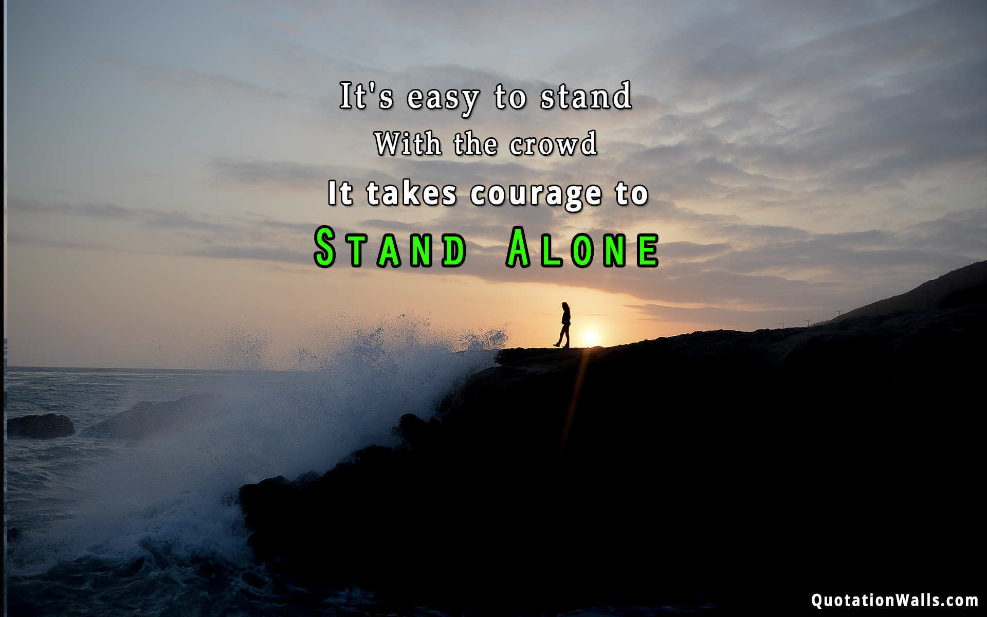 1920x1200 Courage To Stand Alone Wallpaper For Desktop
