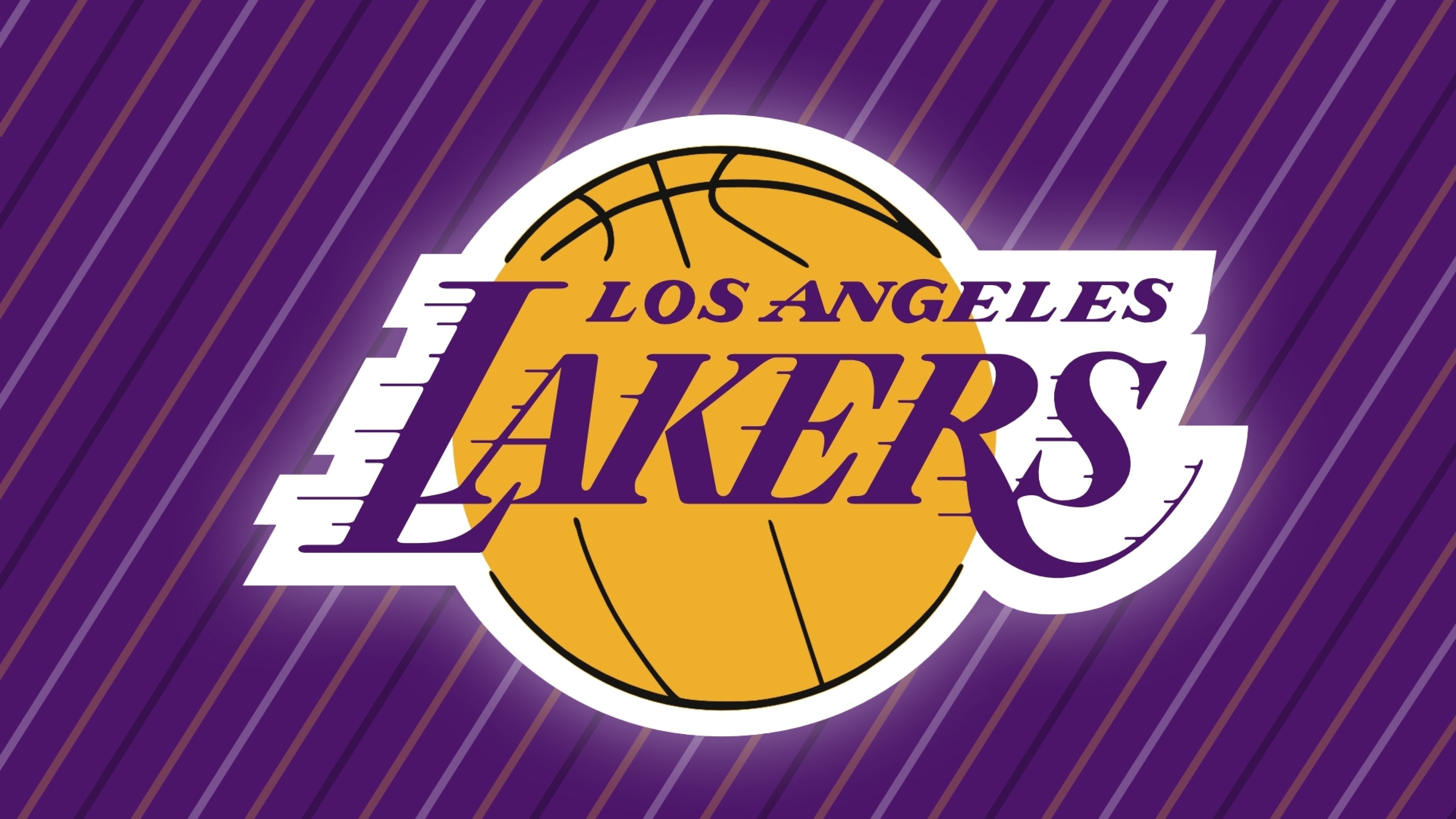 3840x2160 Preview wallpaper los angeles lakers, basketball, logo, sports 