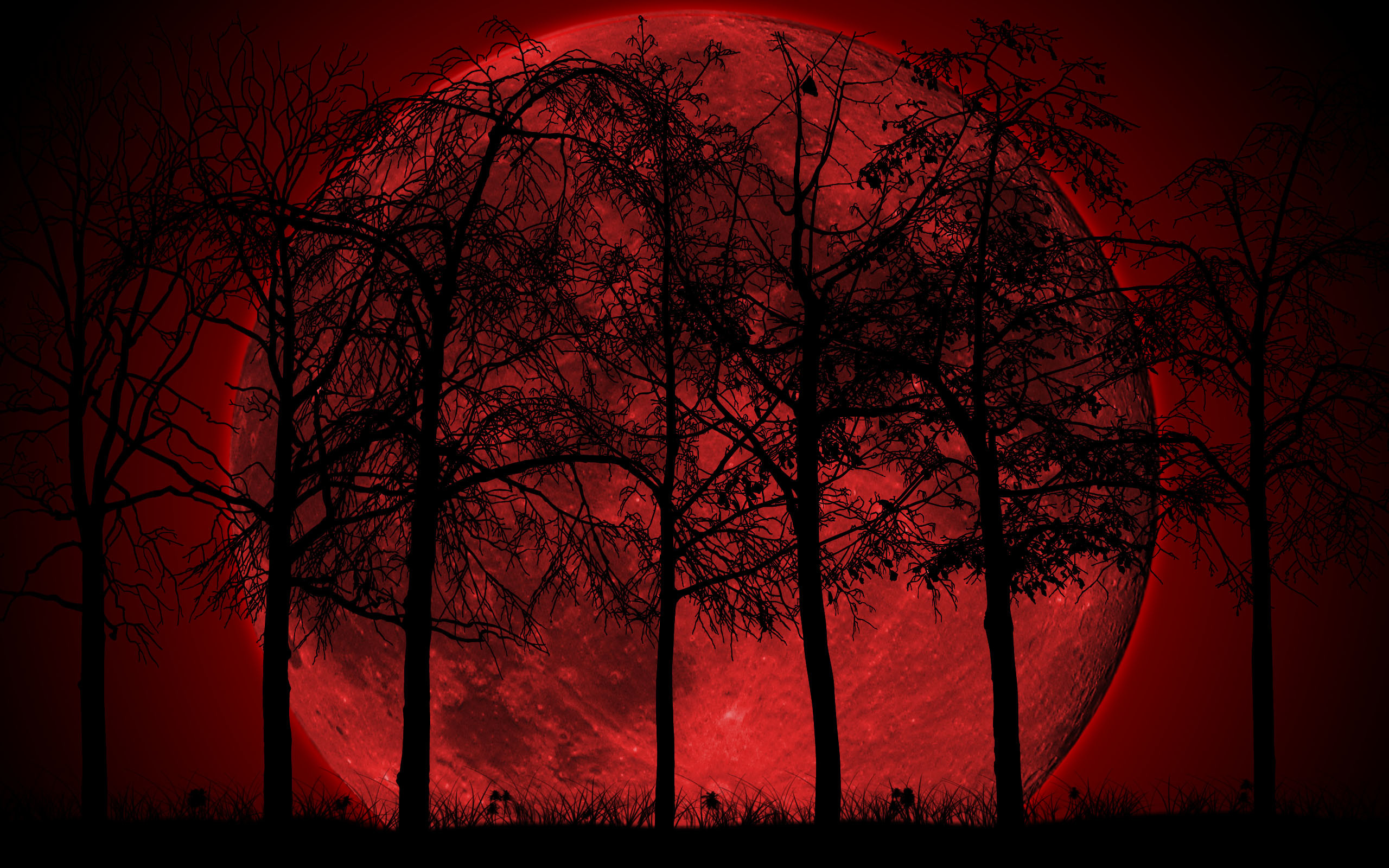2560x1600 Red Moon Wallpaper - WallpaperSafari