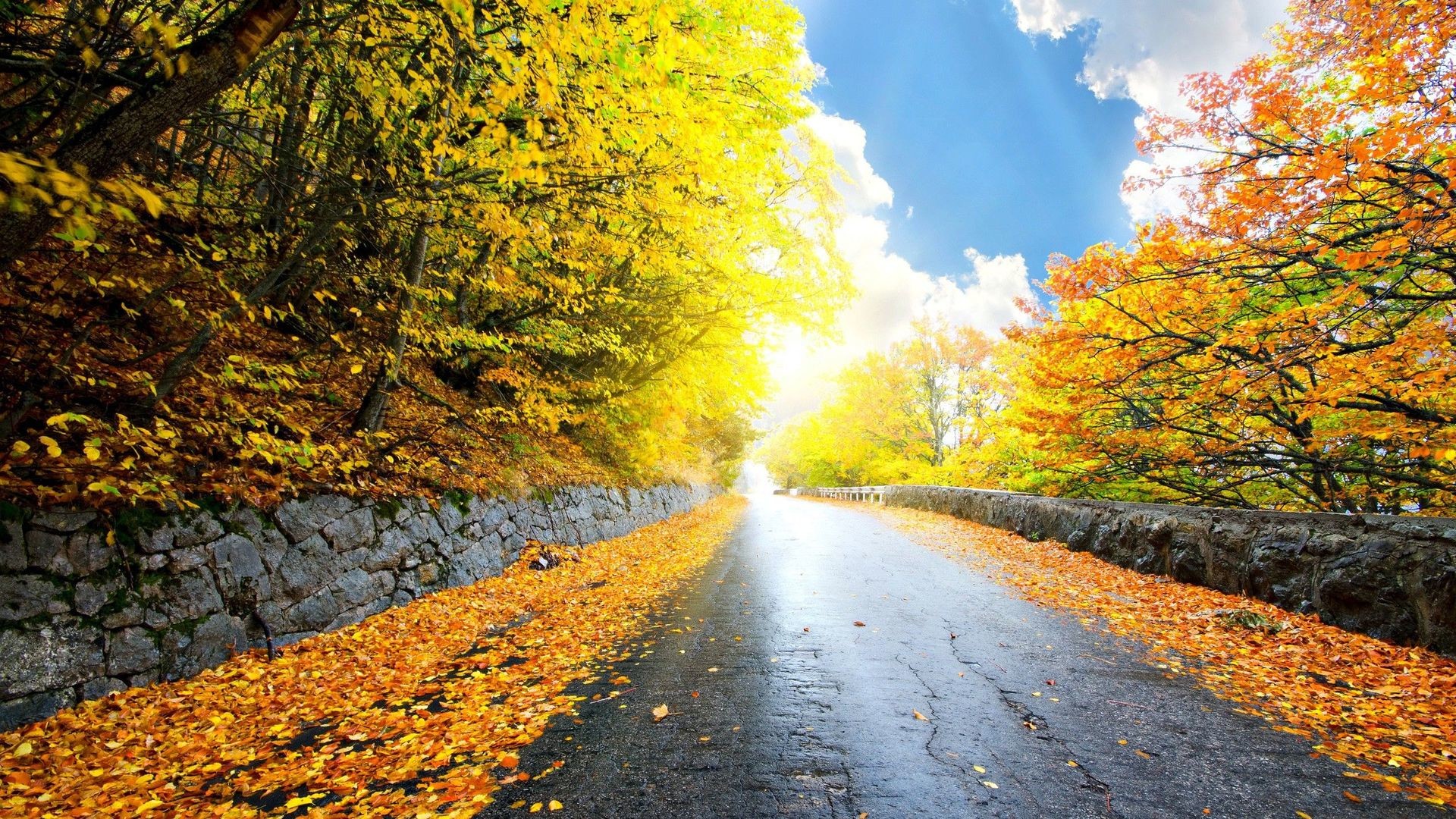 1920x1080 Road in the autumn mountains HD Wallpaper  Road ...