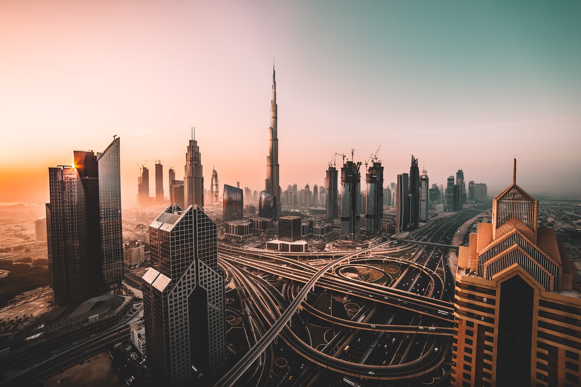 2400x1600 Dubai, Skyline, Cityscape, Skyscrapers, Burj Khalifa, HD
