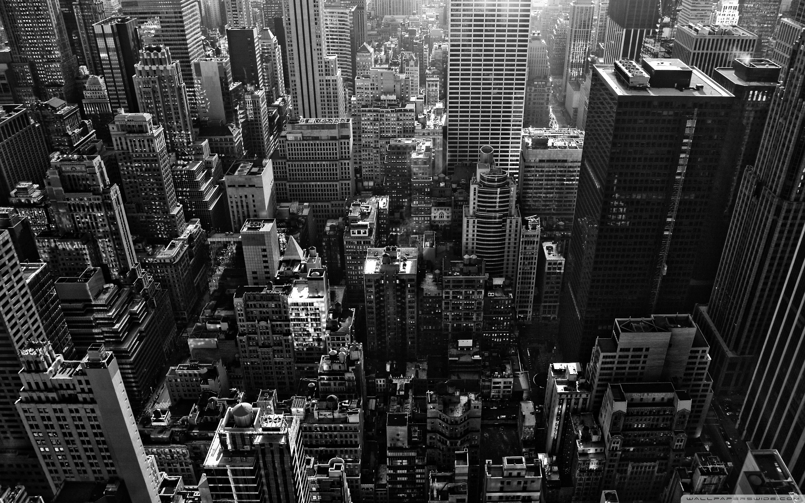 2560x1600 New York City Black And White Cool Wallpapers