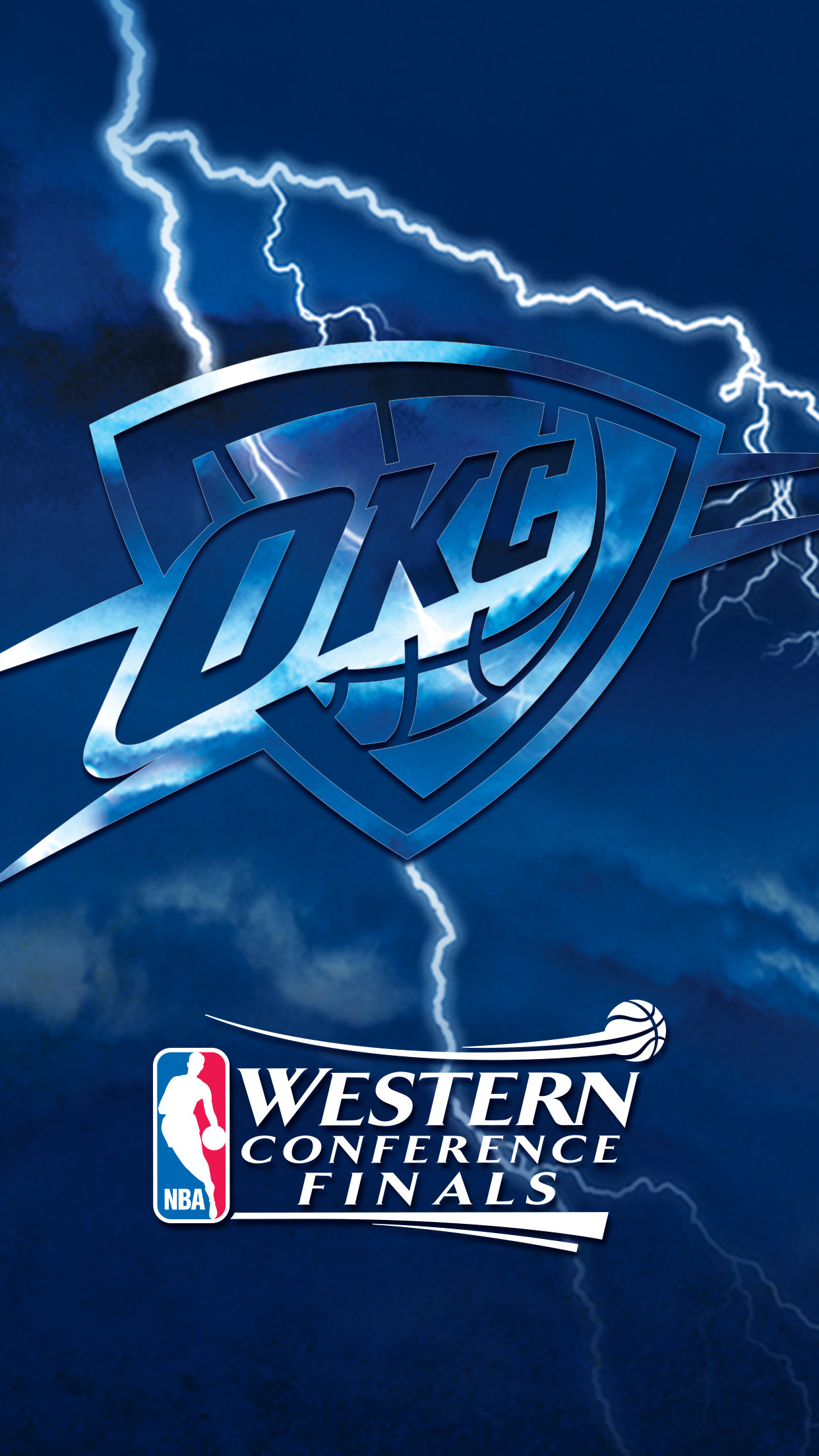 1242x2208 Thunder Playoffs Wallpapers | Oklahoma City Thunder