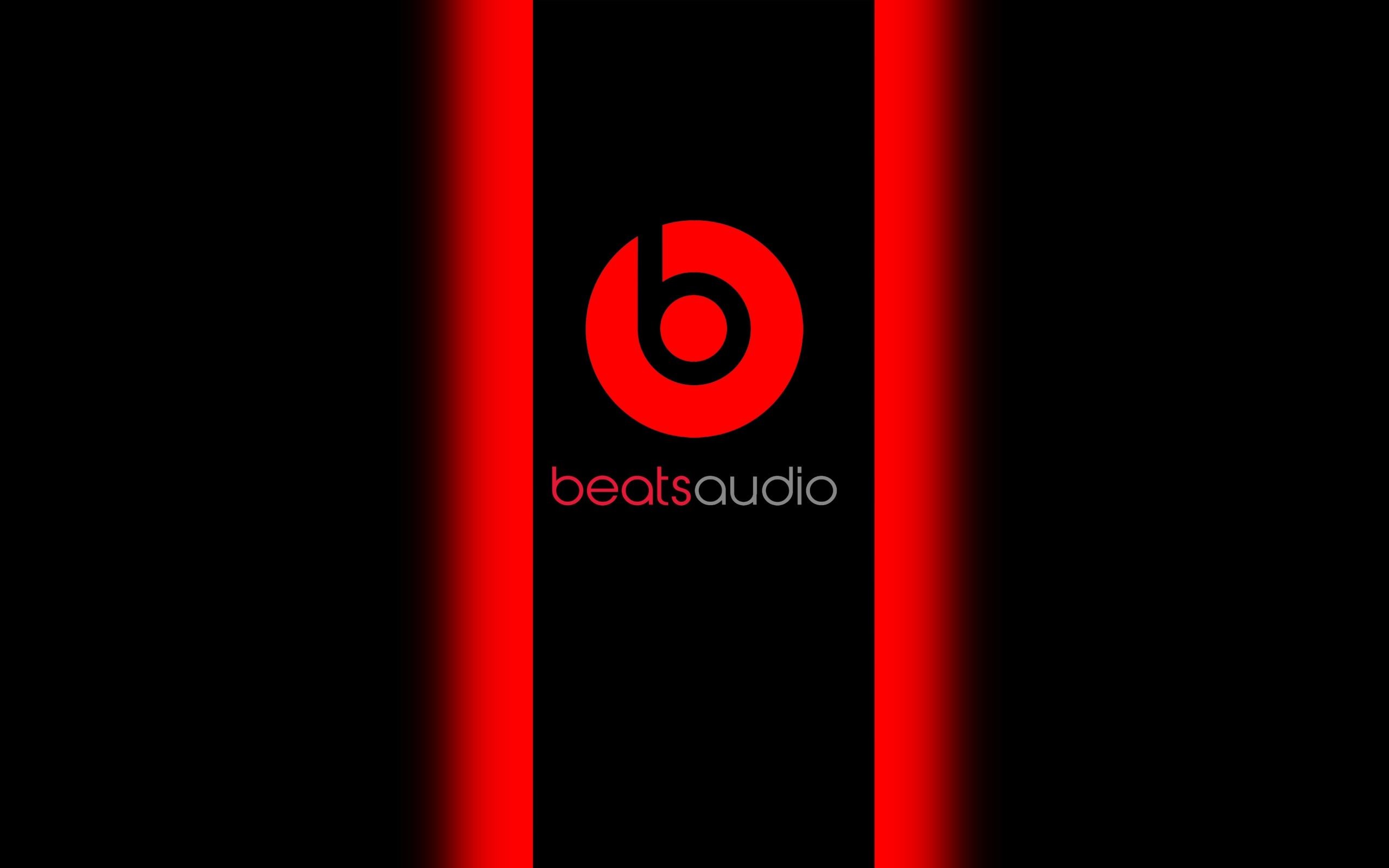 2560x1600 HD Background Beats Audio Logo Red Black Symbol Wallpaper .