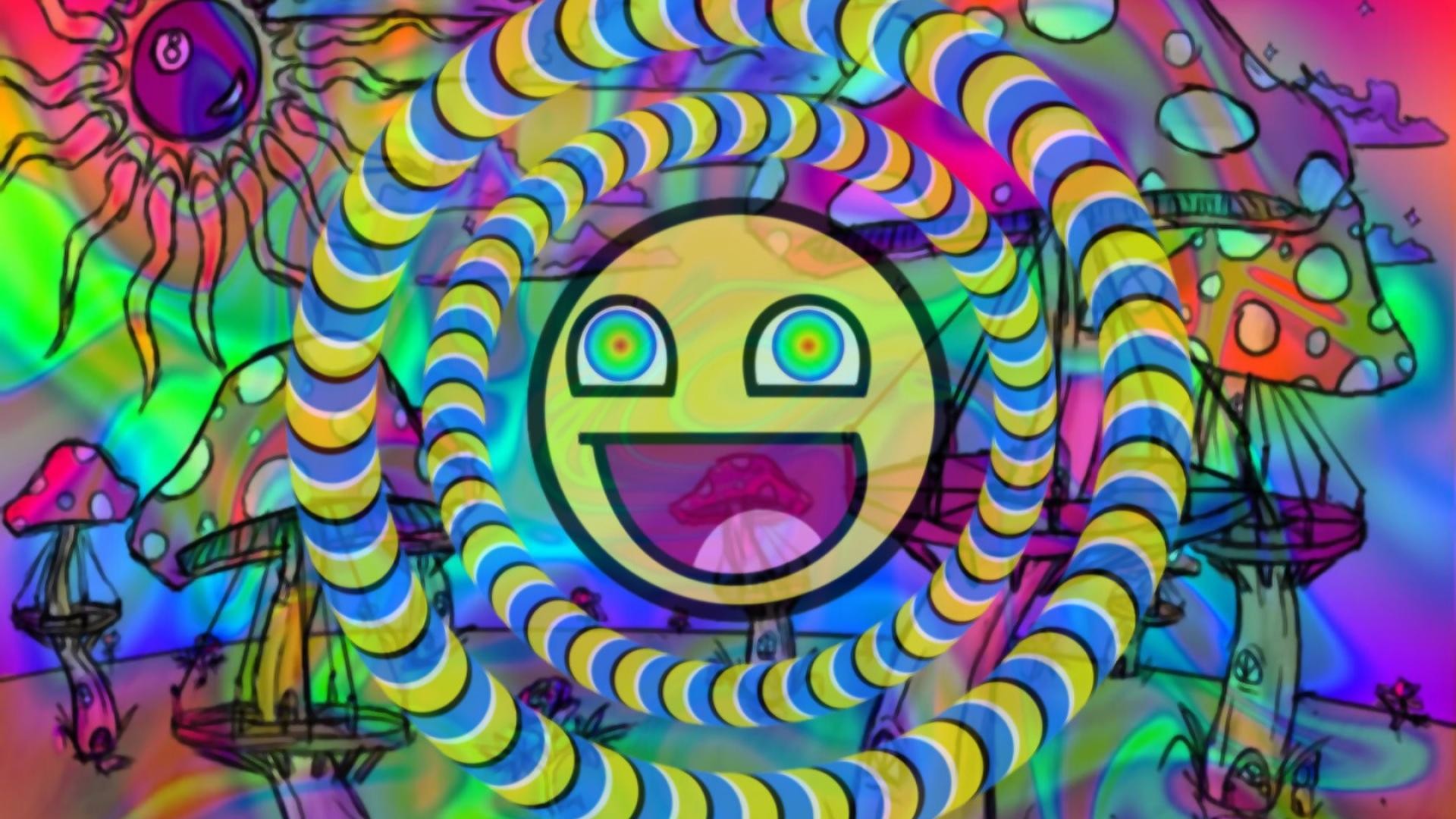 1920x1080 Psychedelic Wallpaper Emoji