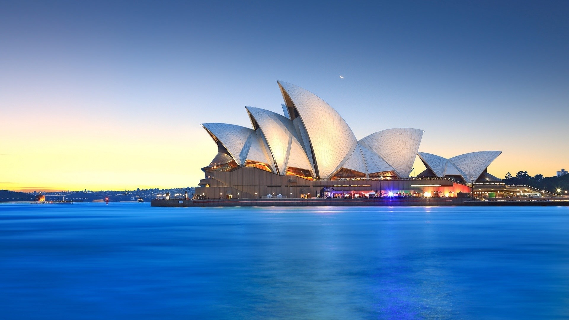 1920x1080 Sydney Opera House Bay Sky Australia